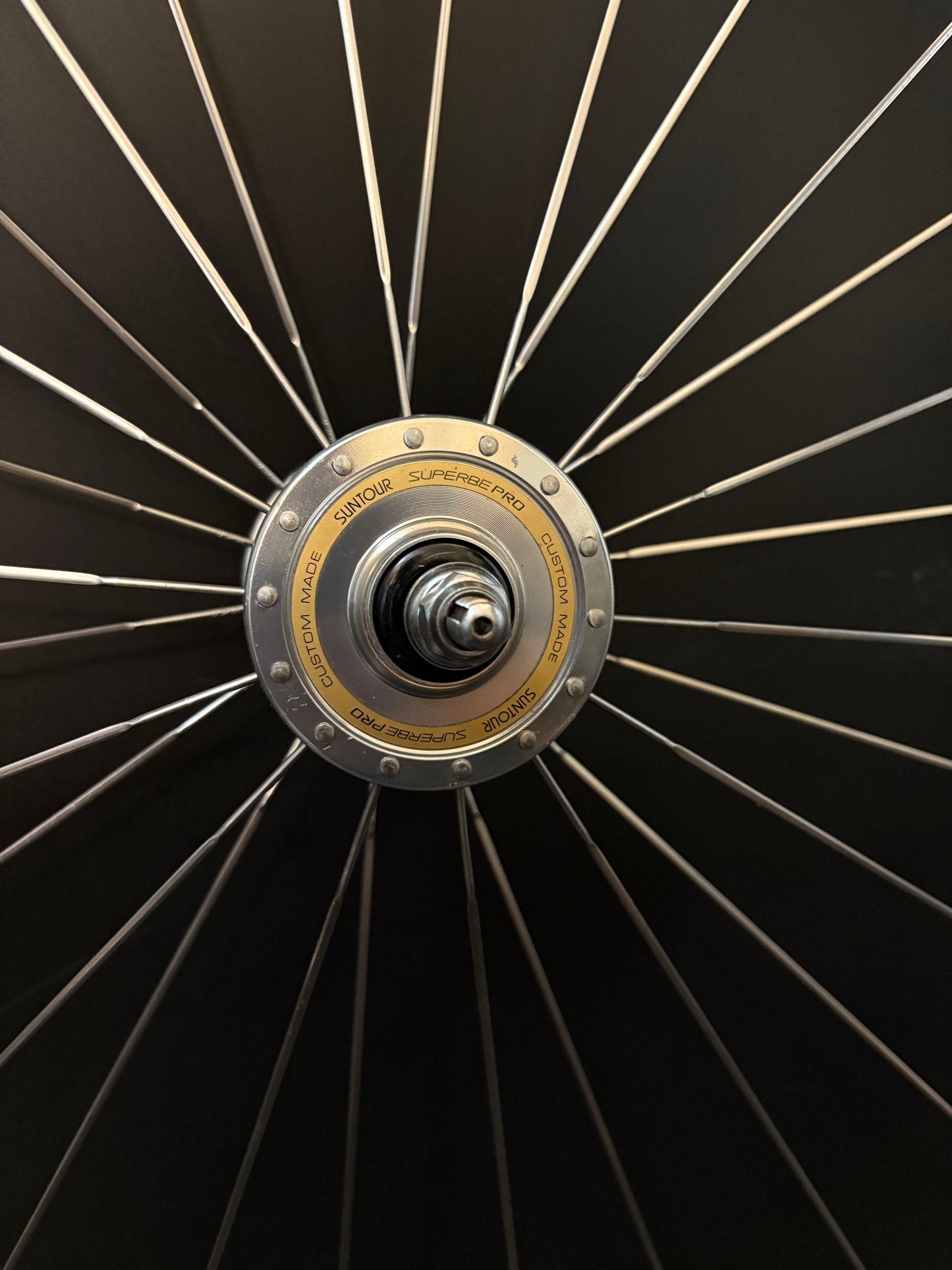 Campagnolo Seoul 88 Tubular / Suntour Superbe + Dura Ace Wheelset Silver 28h