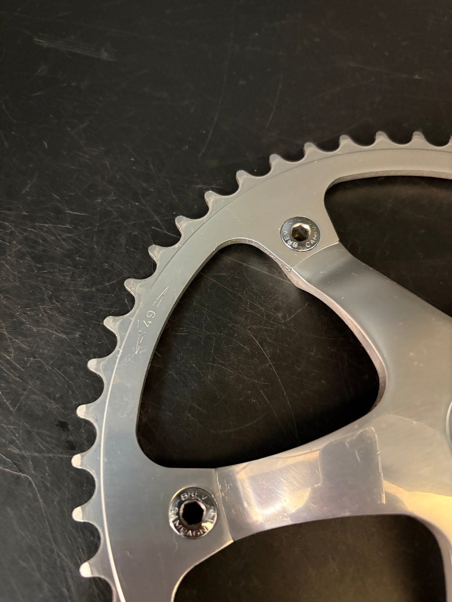 Campagnolo Record Pista Crankset Silver 165mm 49t