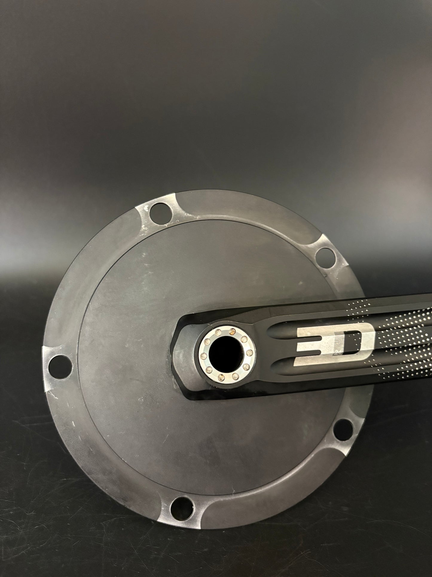 Rotor 3D Track Cranks Black 165mm