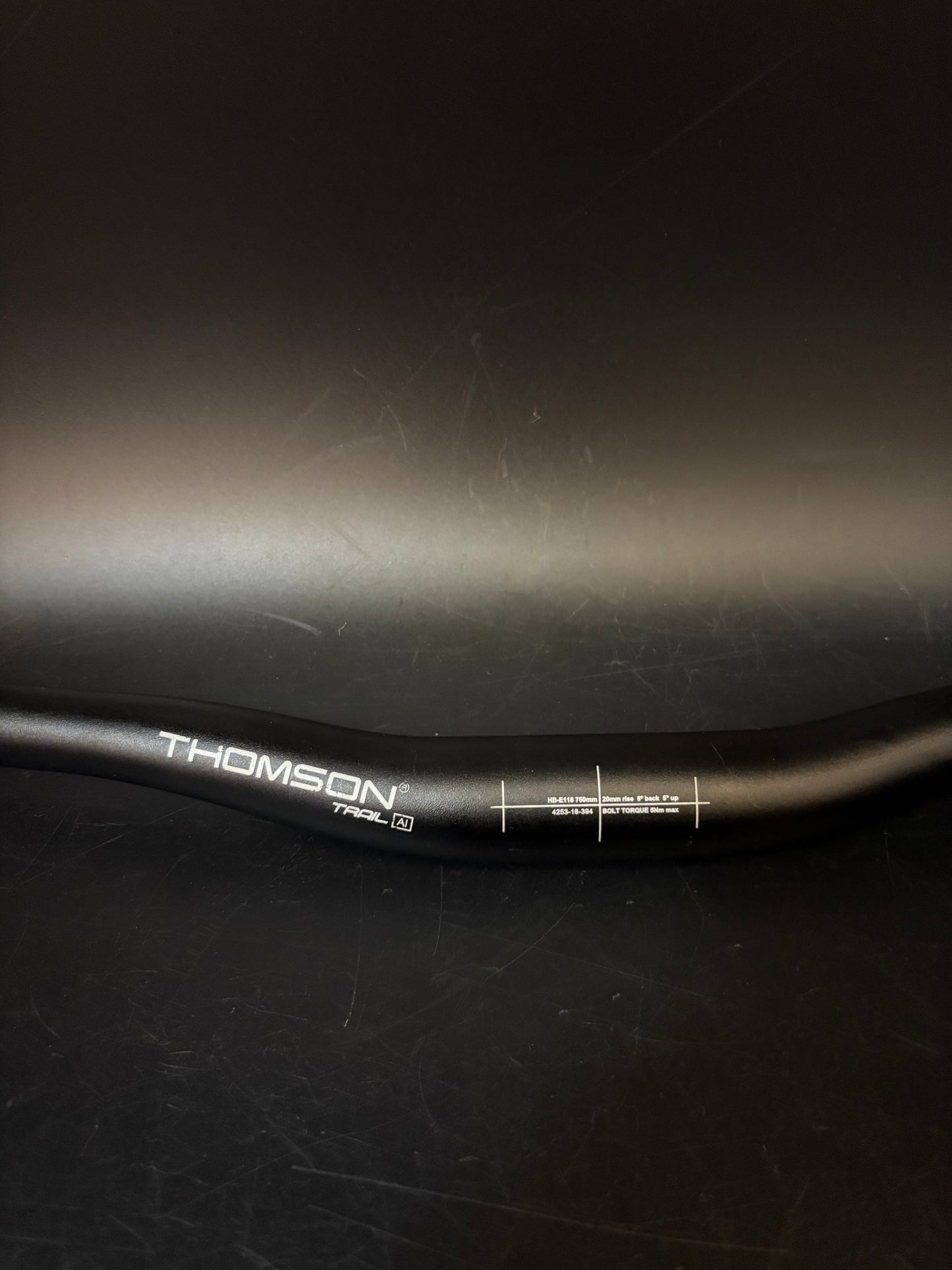 Thomson Trail AL Riser Handlebar Black 750mm 31.8
