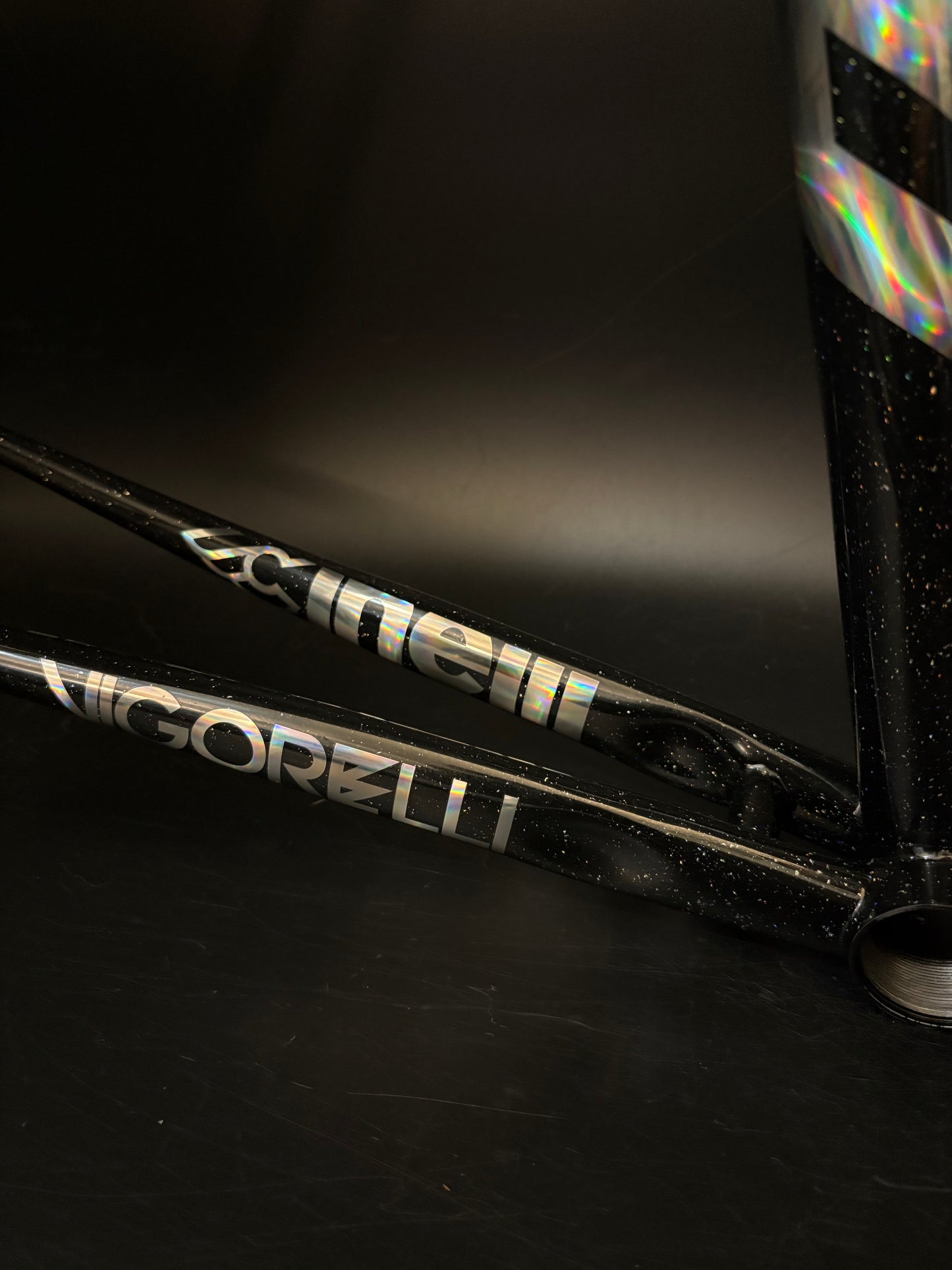 Cinelli Vigorelli Steel Frameset Black Sparkle XL