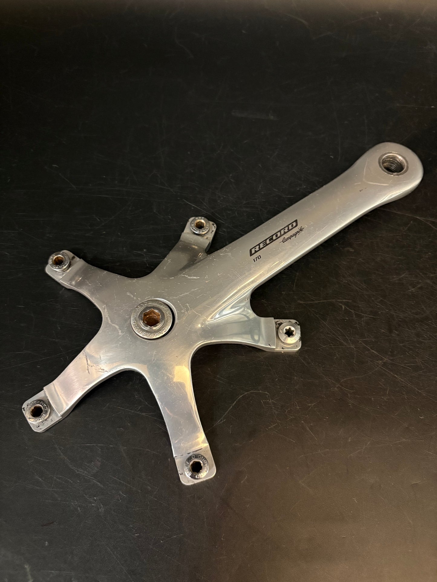 Campagnolo Record Pista Cranks Silver 170mm