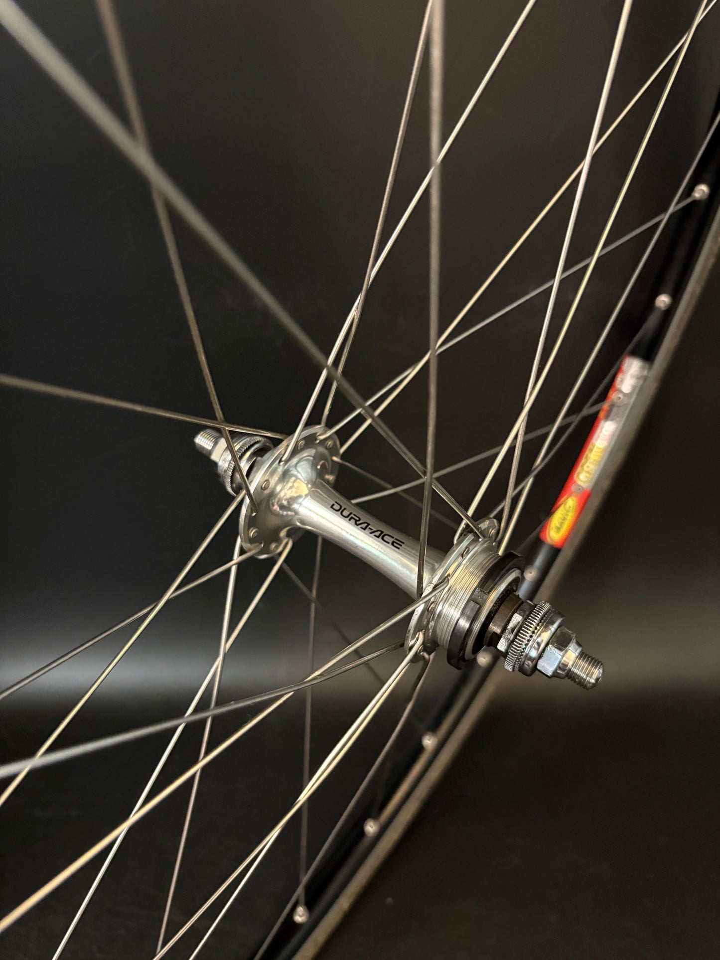 Mavic Open Pro Black / Dura Ace LF 7710 Wheelset 28h