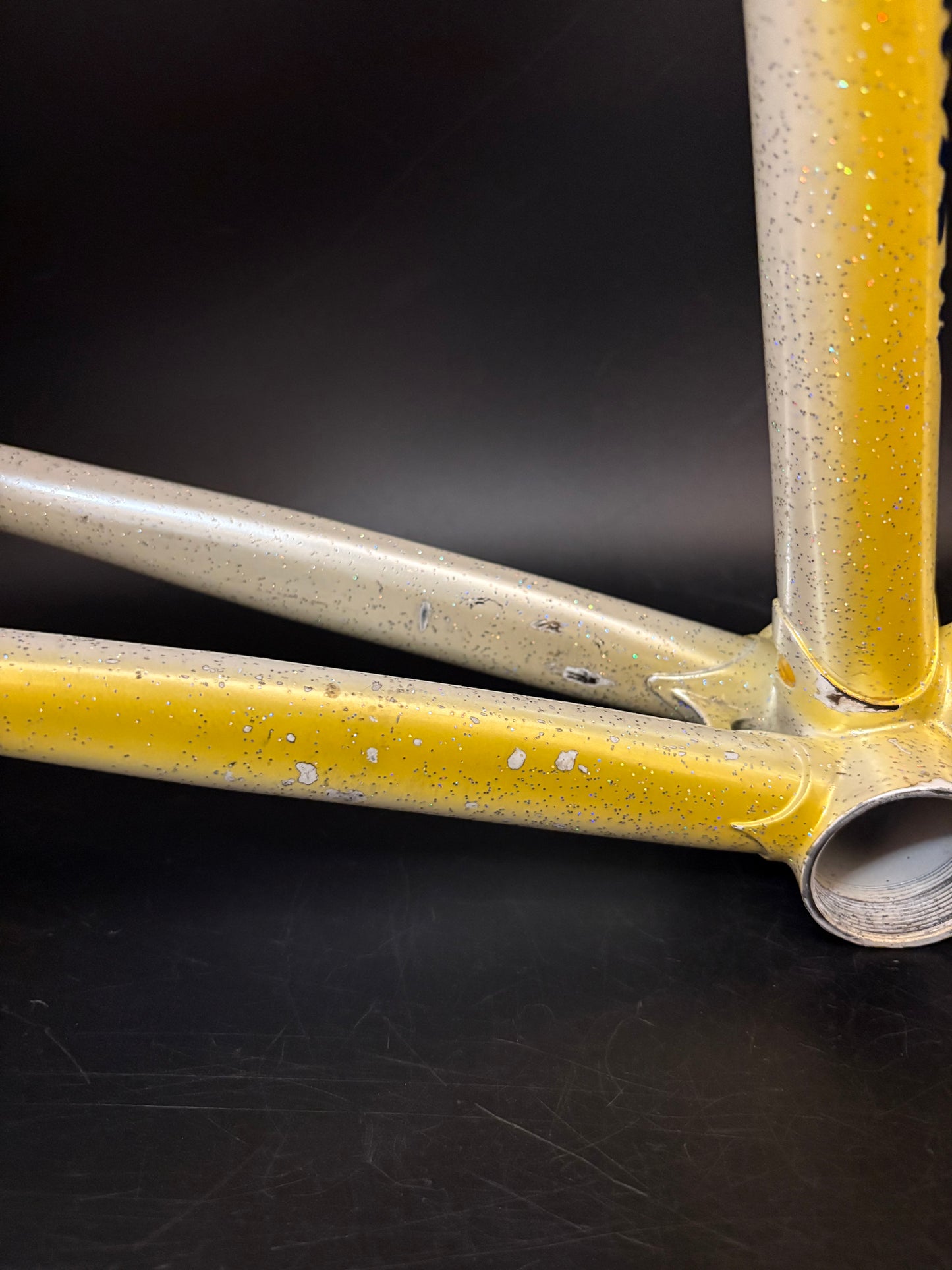 Makino NJS Frameset Yellow Fade 52cm ST 52.5cm TT