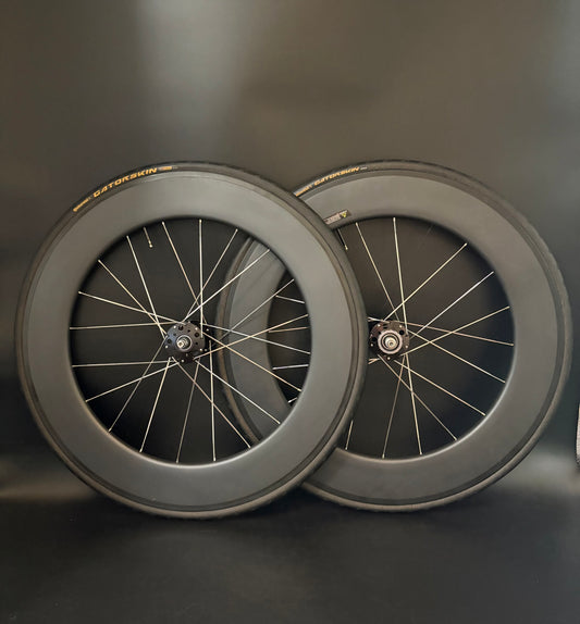 Unbranded Carbon 88mm / Phil Wood Pro Wheelset Black 20h