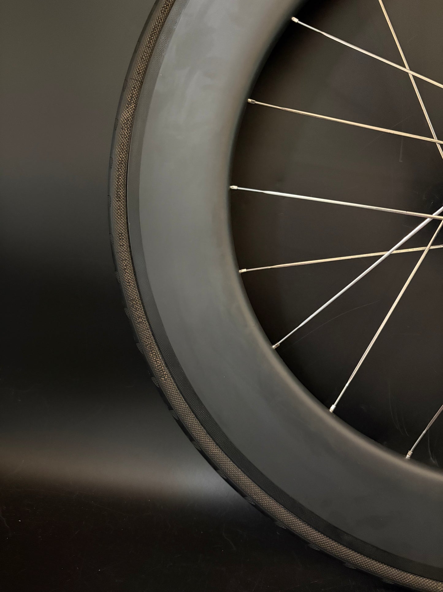 Unbranded Carbon 88mm / Phil Wood Pro Wheelset Black 20h