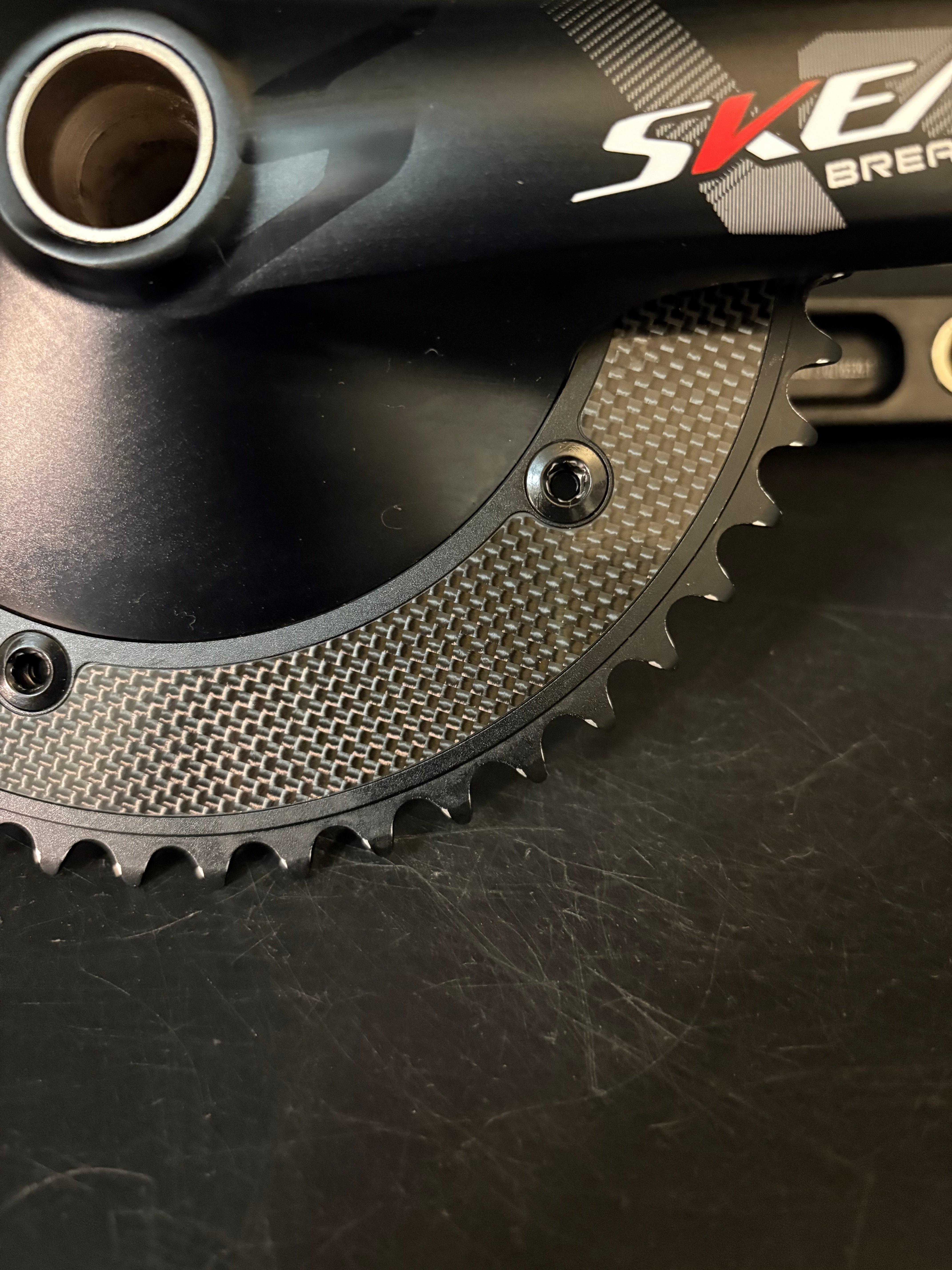 Skeace Break the Wind Crankset Black 165mm 49t – Track Lab