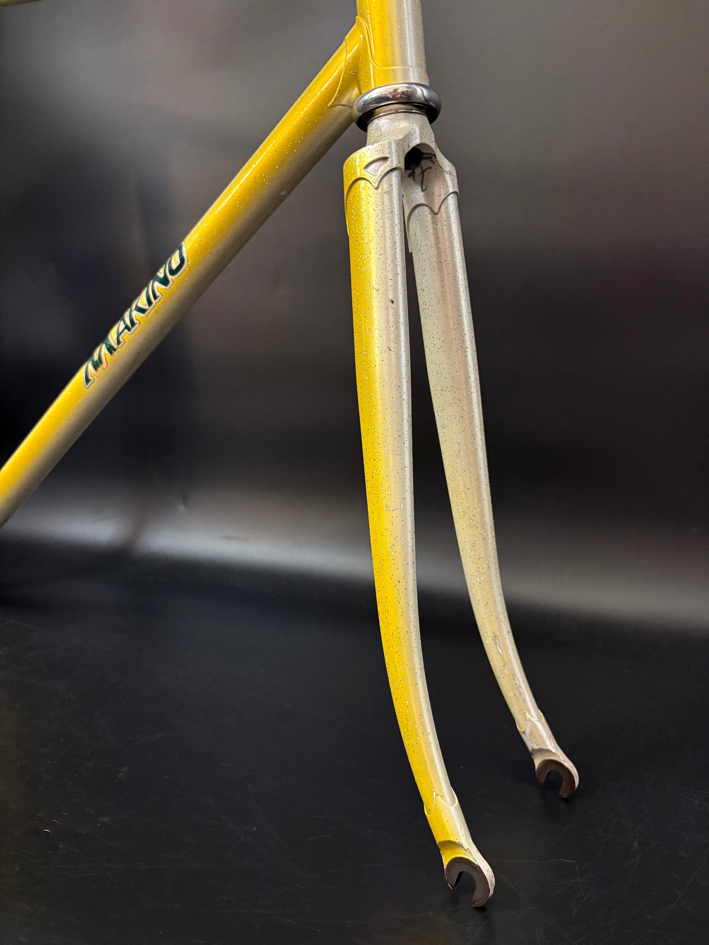 Makino NJS Frameset Yellow Fade 52cm ST 52.5cm TT