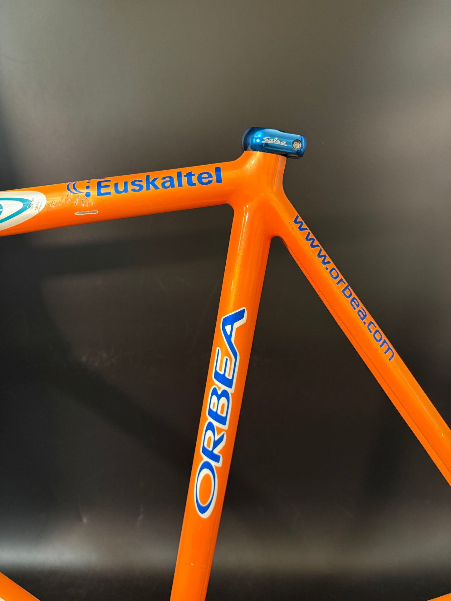 Orbea Lobular Pista Frameset Team Euskaltel Orange/Blue 57sm ST 54cm TT