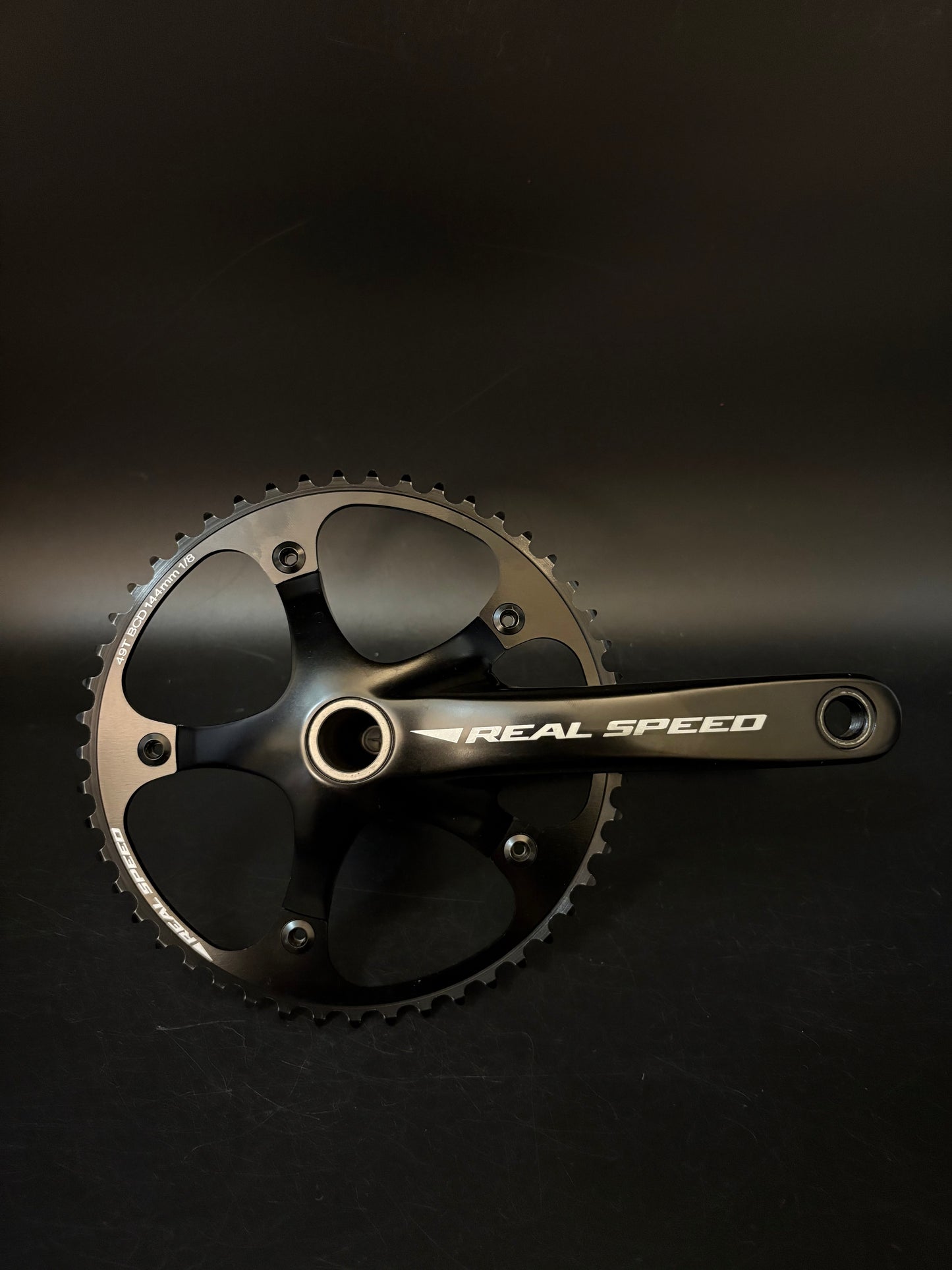 Real Speed TRK-1 Crankset Black 170mm 49t