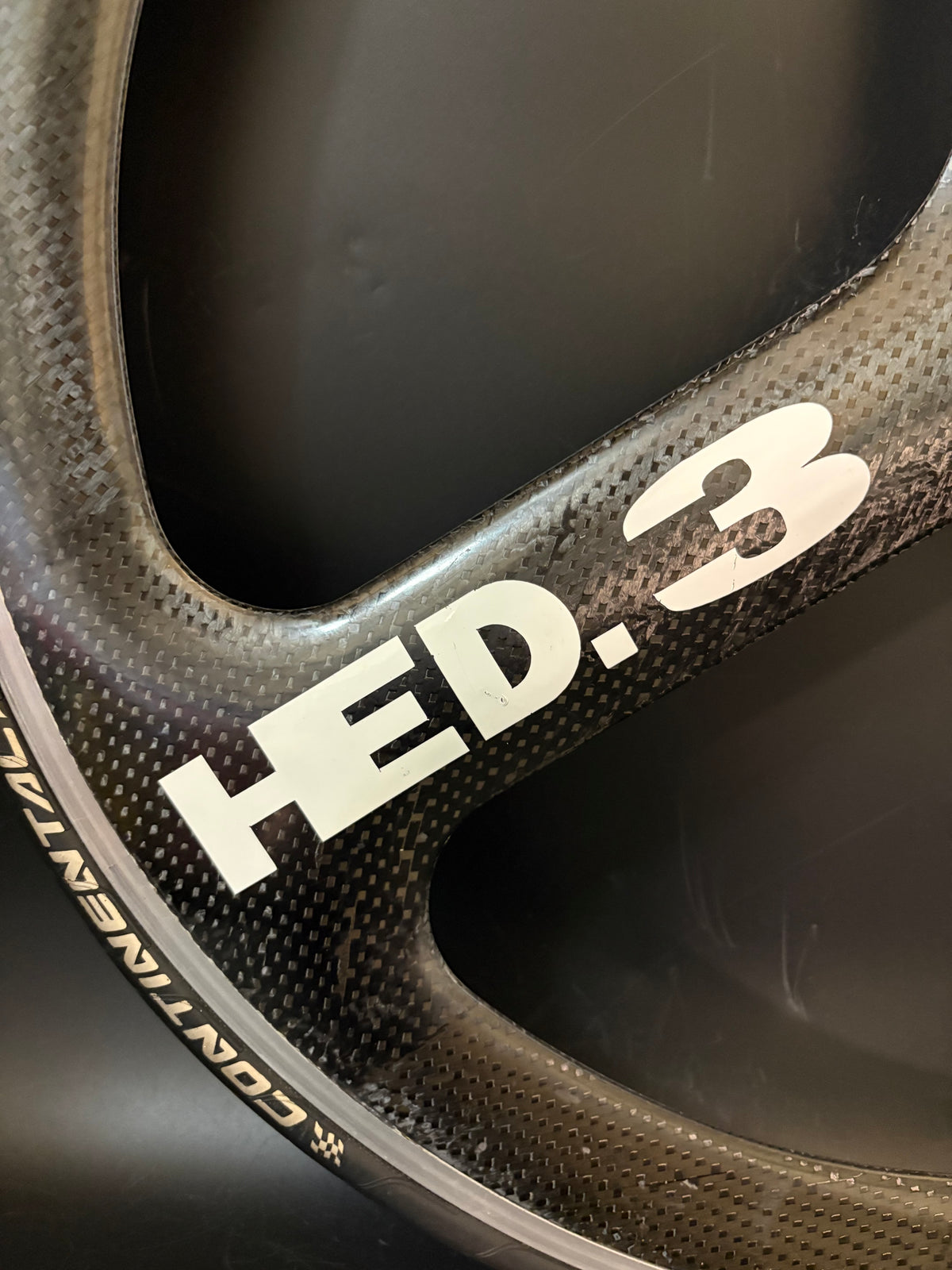HED 3 Tri Spoke Carbon Clincher Front Wheel