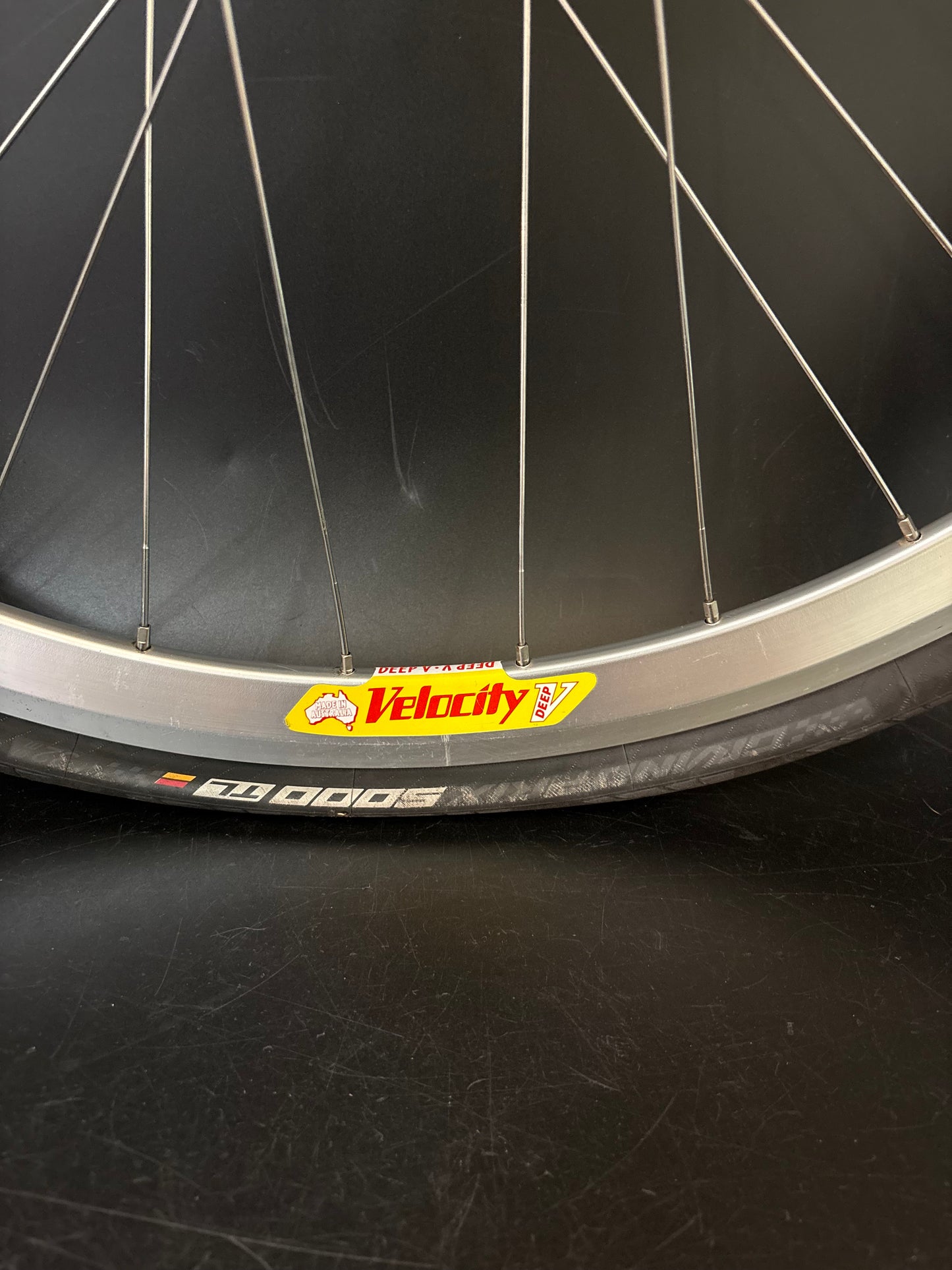 Velocity Deep V / Level Rear Wheel Silver 32h