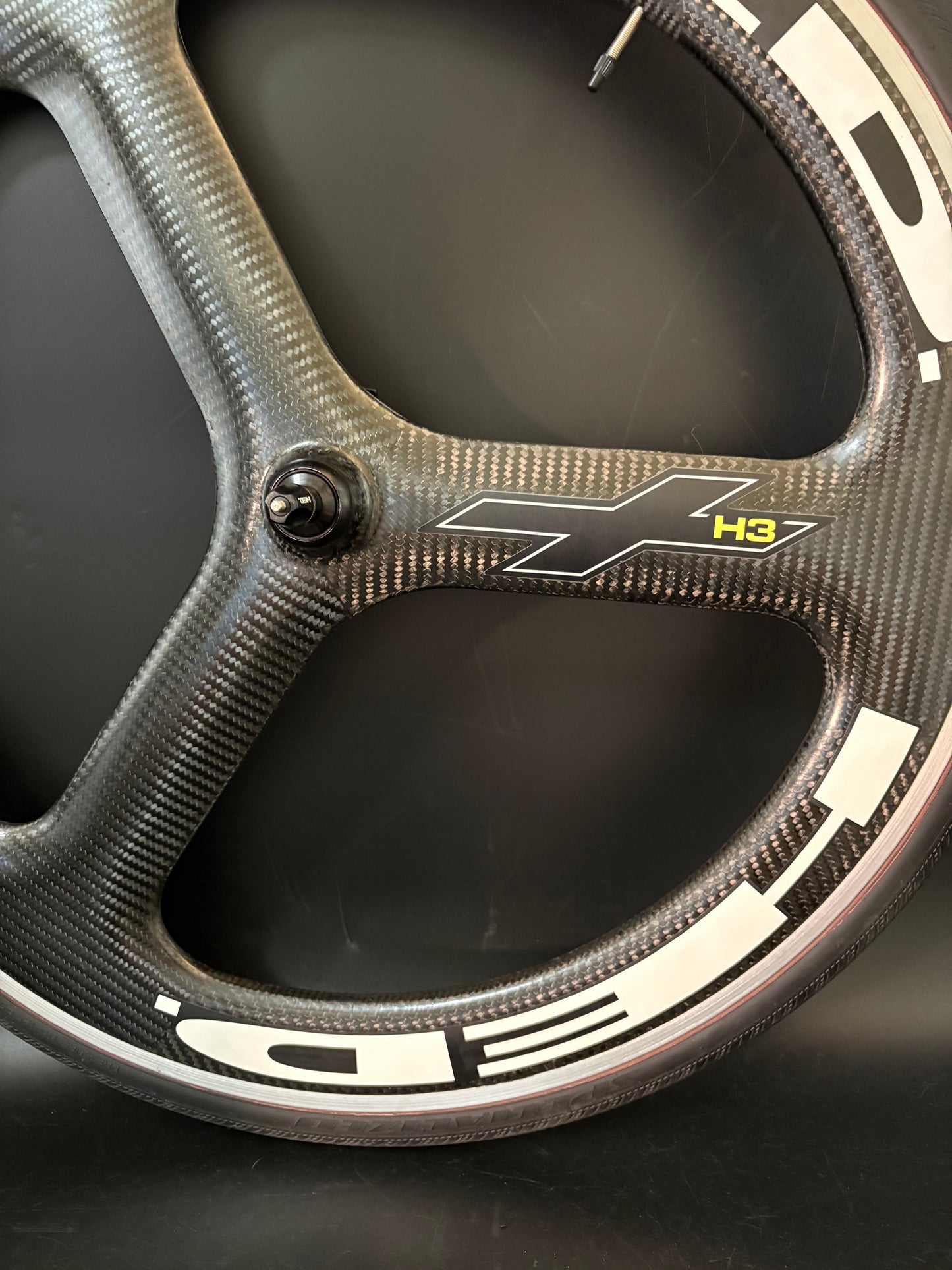HED H3+ Tri Spoke Front Wheel Carbon Clincher