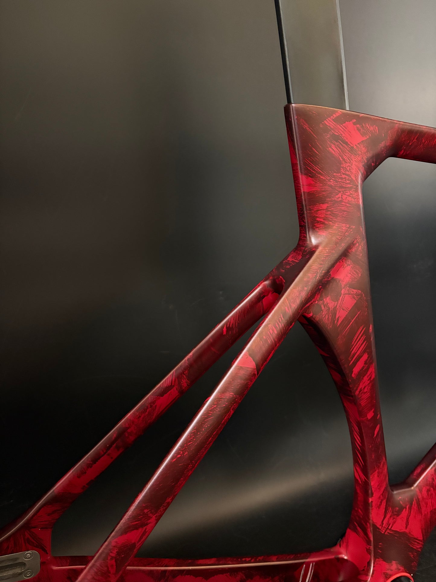 Hedrick Carbon Frameset Red Marble 50cm ST 56cm TT