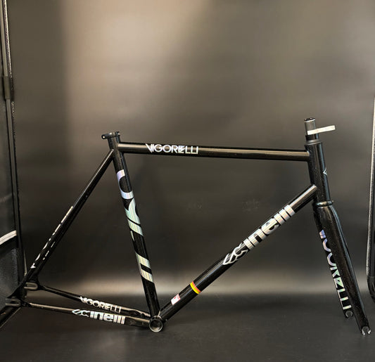 Cinelli Vigorelli Steel Frameset Black Sparkle L
