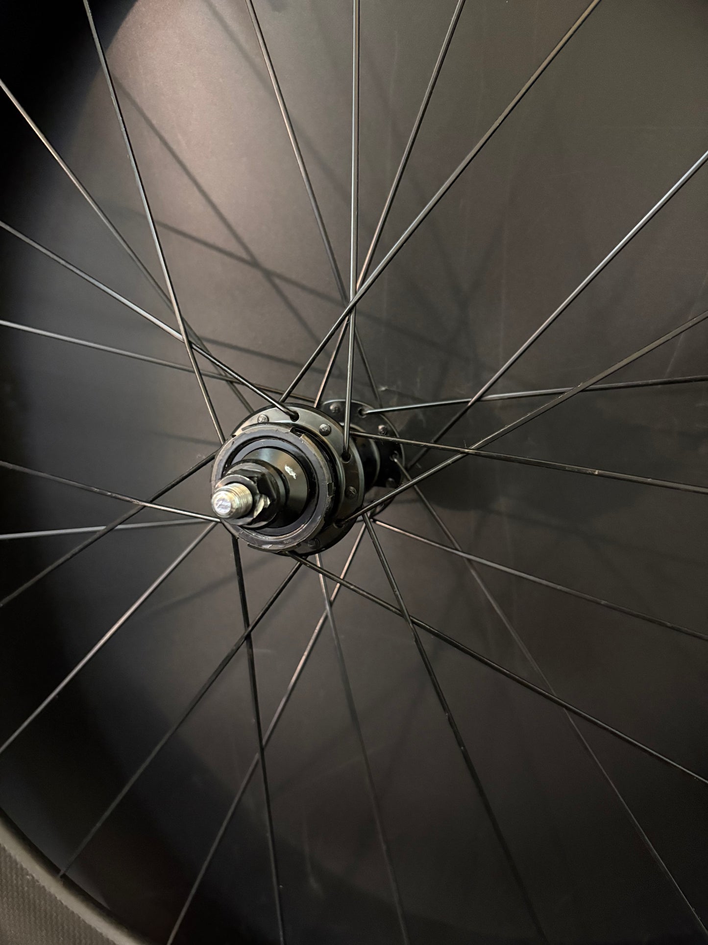 Unbranded Carbon Clincher 80mm / Gran Compe LF Black Rear Wheel 24h