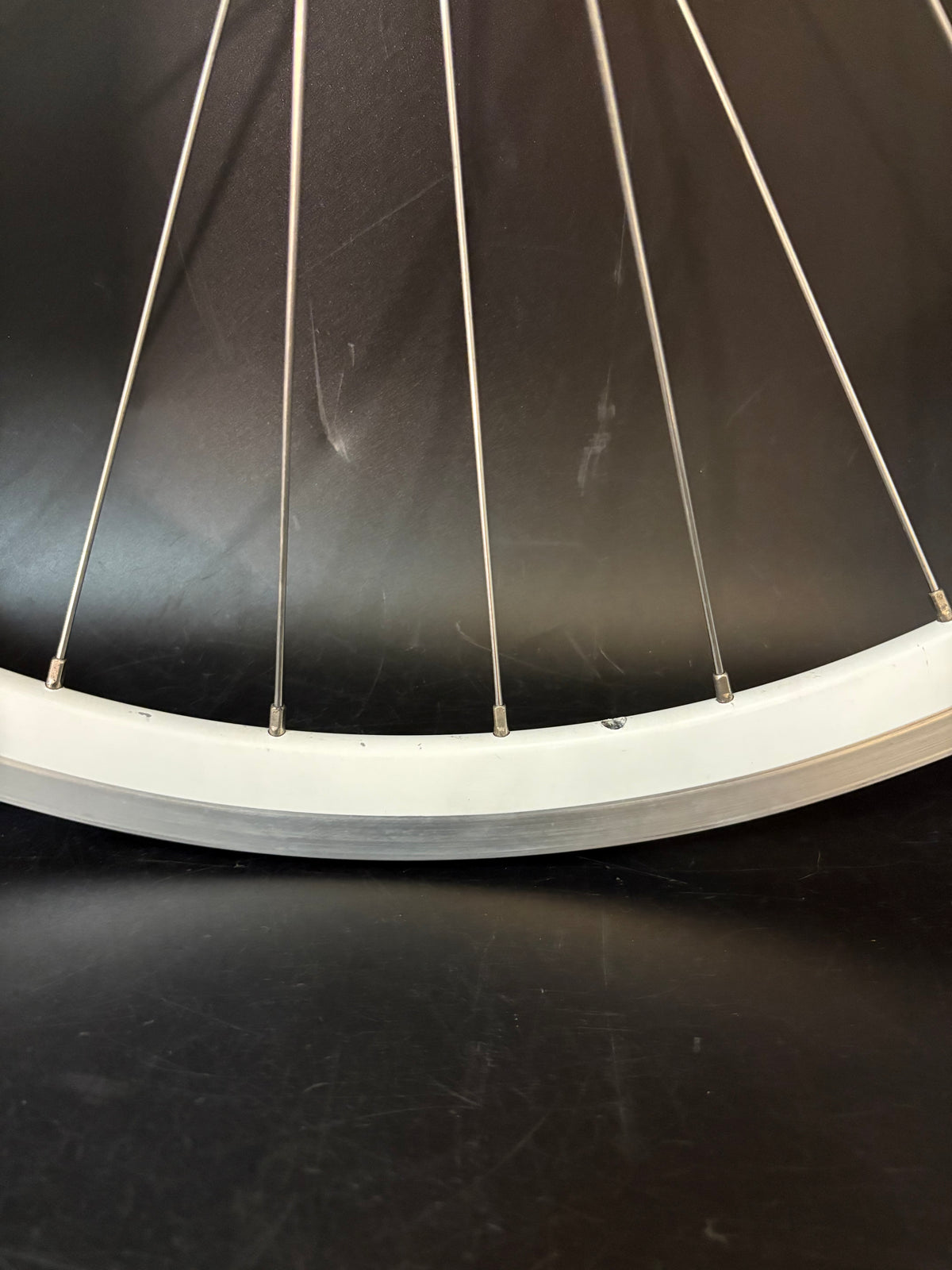 Velocity Deep V Machined White / Phil Wood HF Pink Wheelset 32h