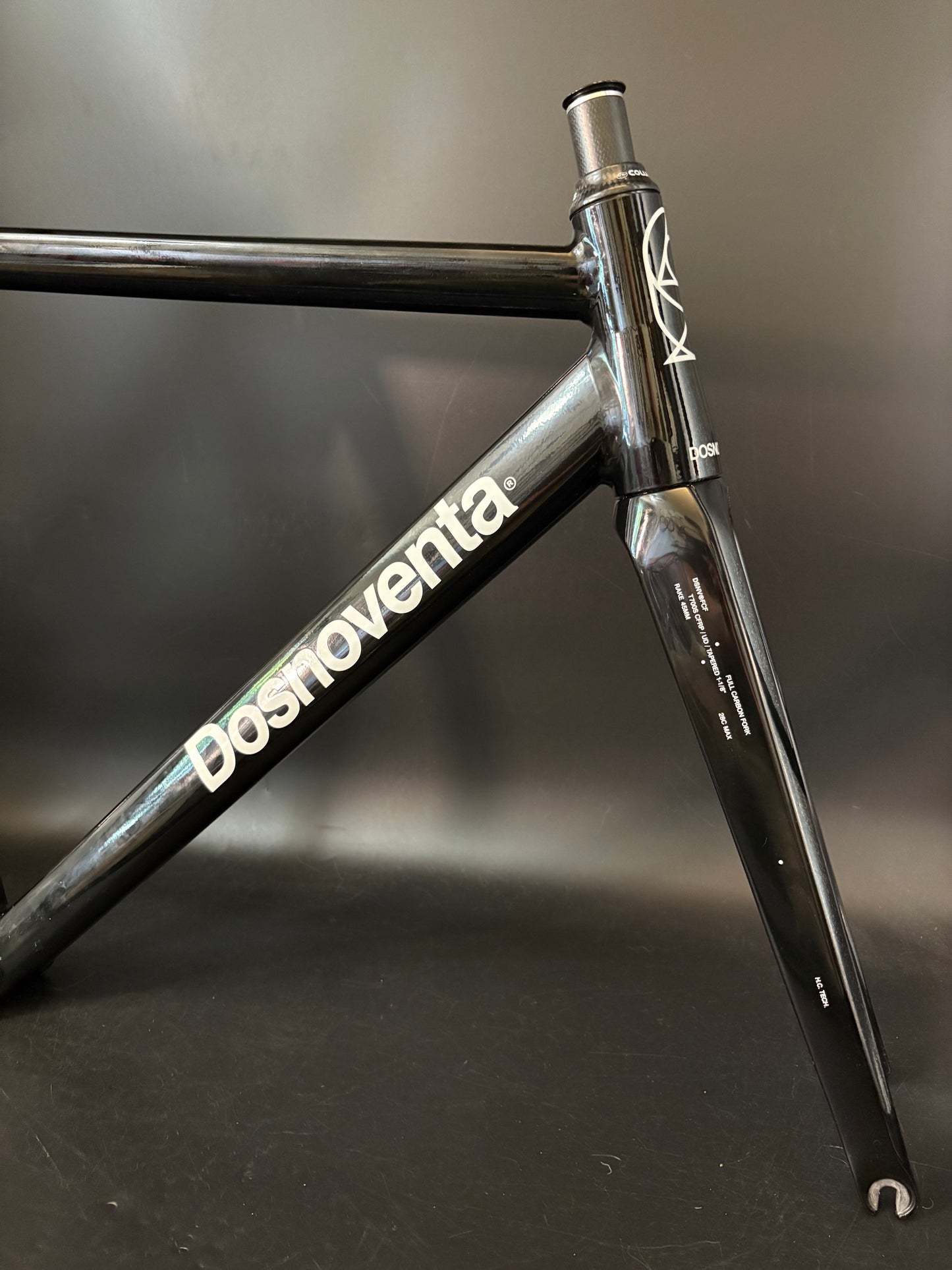 Dosnoventa Los Angeles Frameset Black Medium w/ Carbon Bars + Seatpost