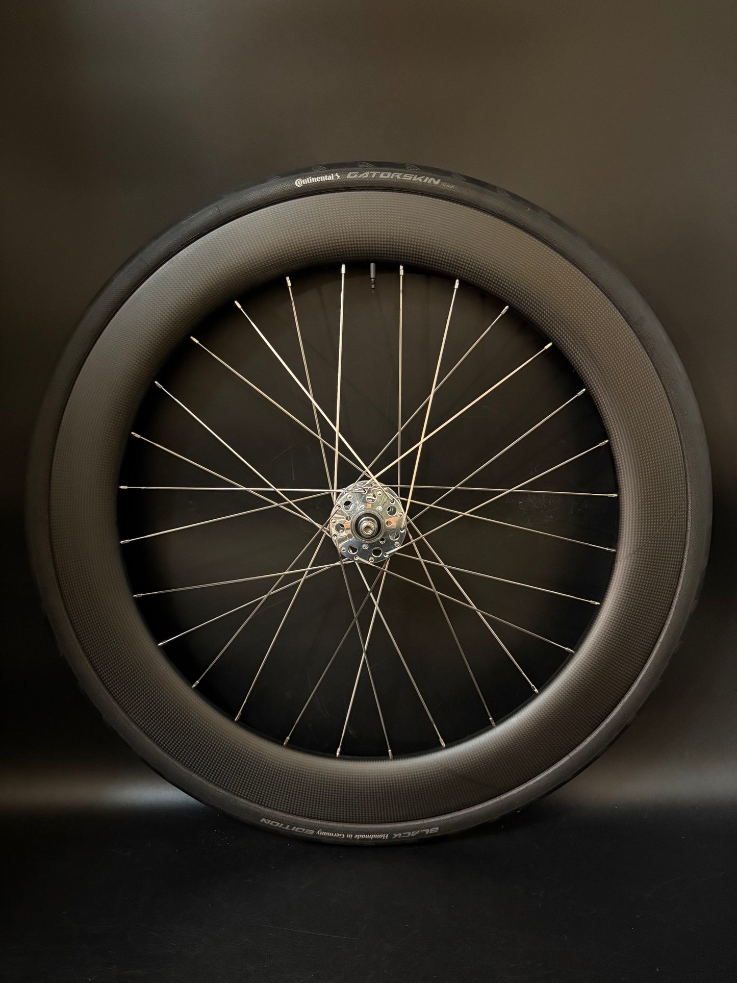 Light Bicycle R55 + R65 Carbon Clincher Rims / Phil Wood Pro HF Silver Wheelset 24/28h