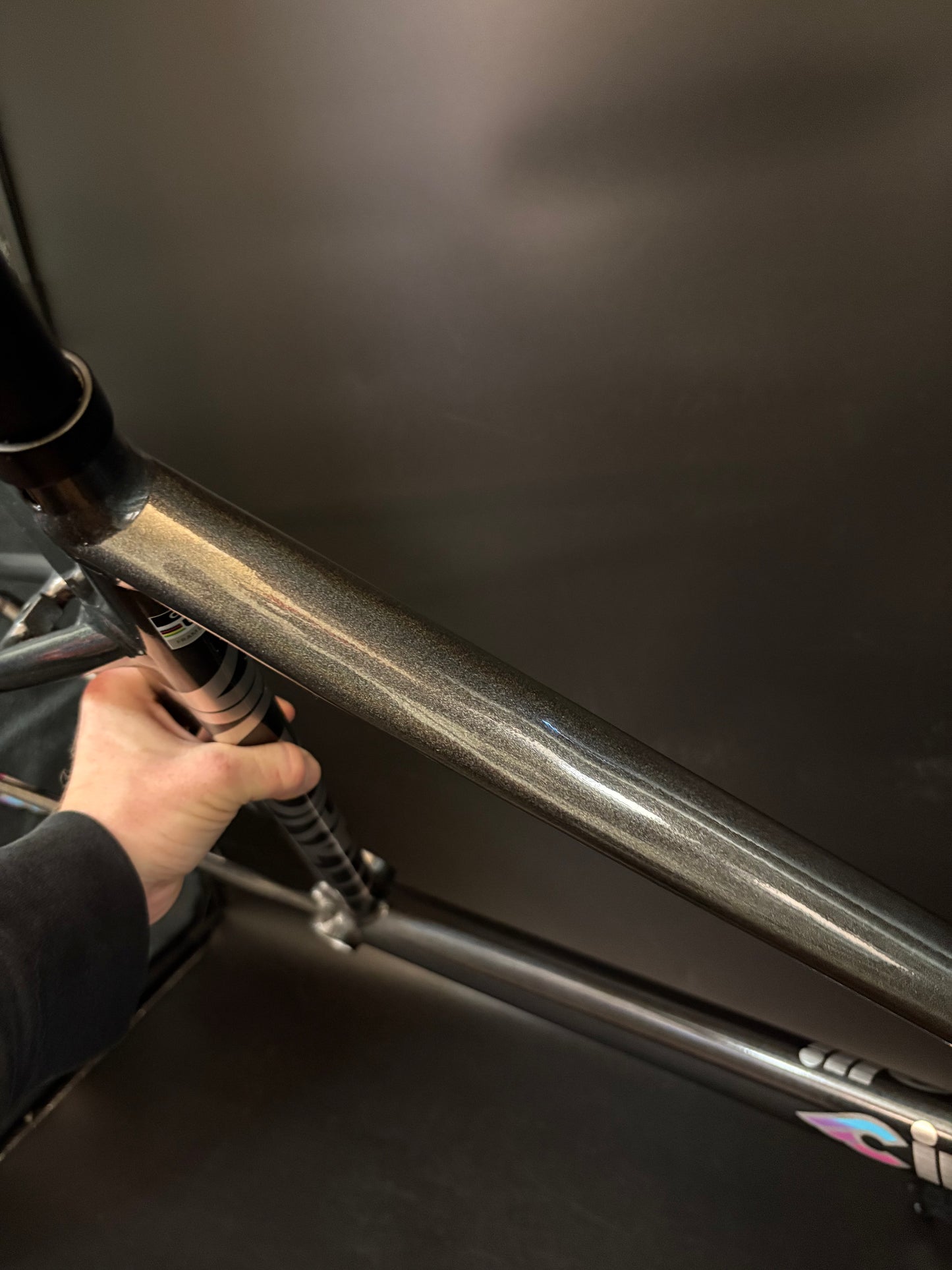 Cinelli Vigorelli 2024 Frameset Grey Rainbow Sparkle L