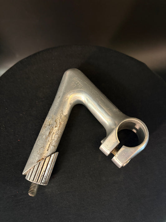 Nitto Jaguar 1” Threaded Quill Stem Silver 90mm 25.4