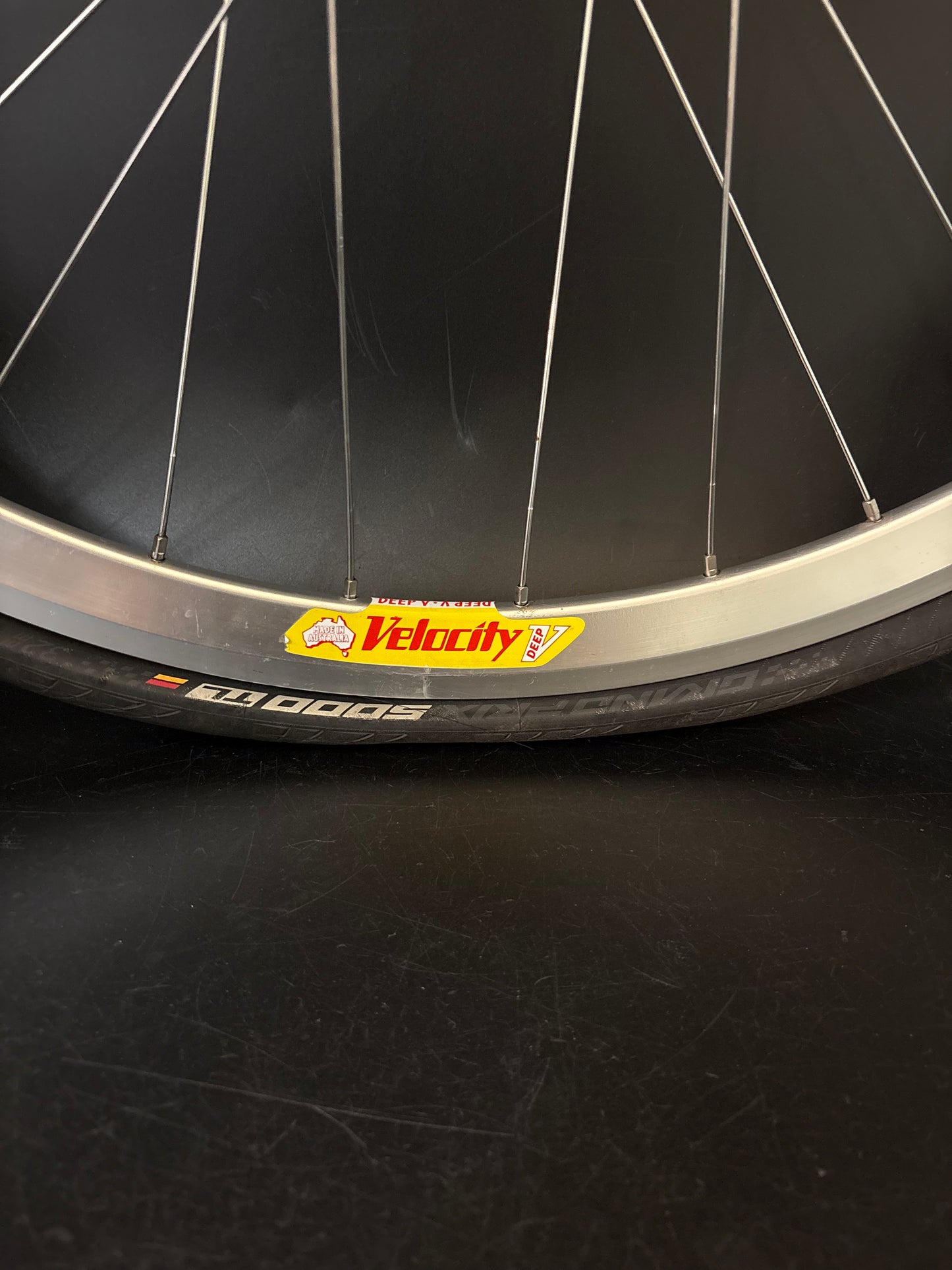 Velocity Deep V / Level Rear Wheel Silver 32h
