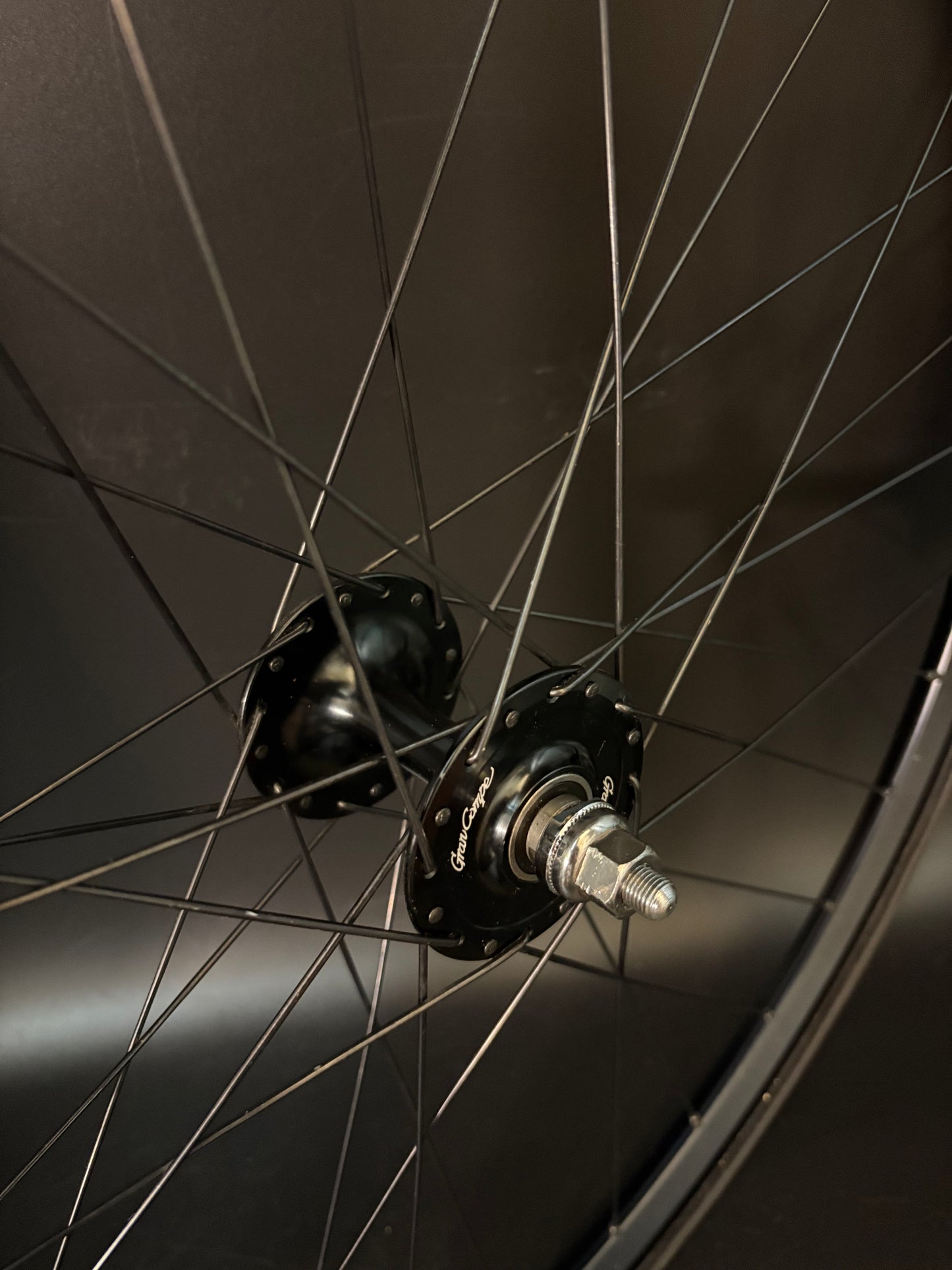Unbranded Tubular Rims Black / Gran Compe HF Wheelset 32h