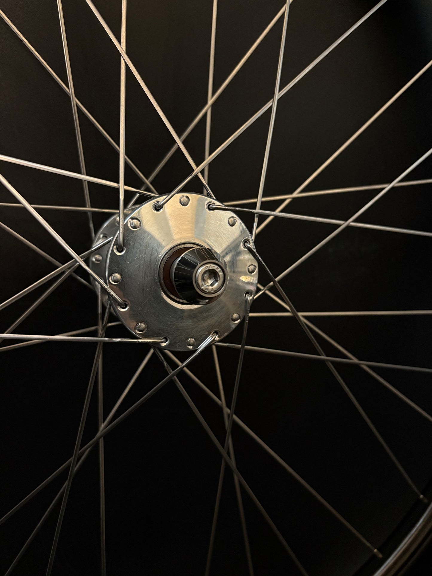 Track Lab Light Bicycle Custom Built Phil Wood Carbon Wheelset 32h