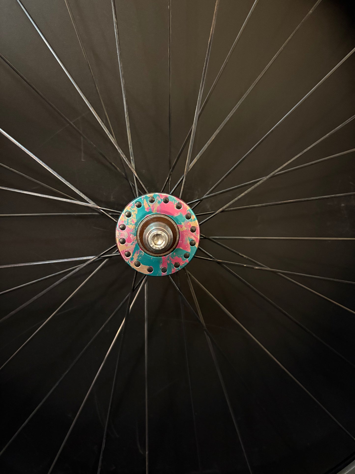 Honey Wheel Co Carbon Clincher 60mm / Phil Wood x Mash SF Pink Splatter LF Wheelset 32/28h