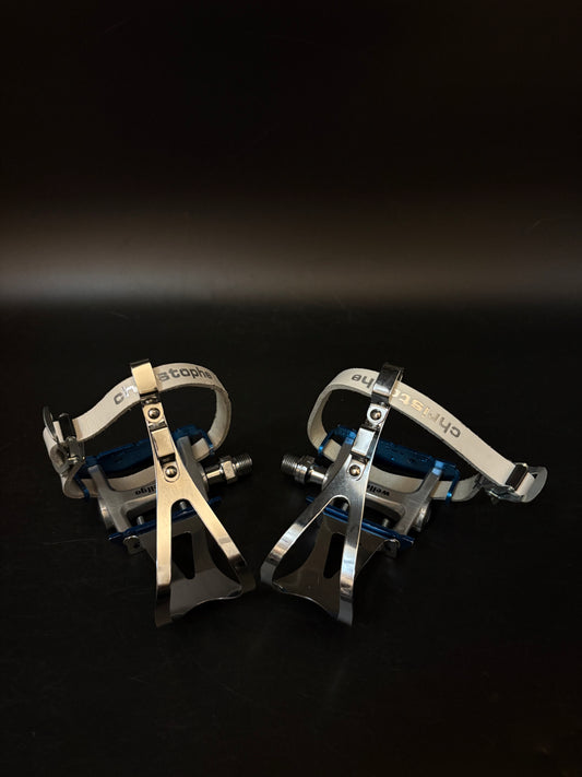 Wellgo Blue Pedals / Christophe Single Straps Pedal Setup
