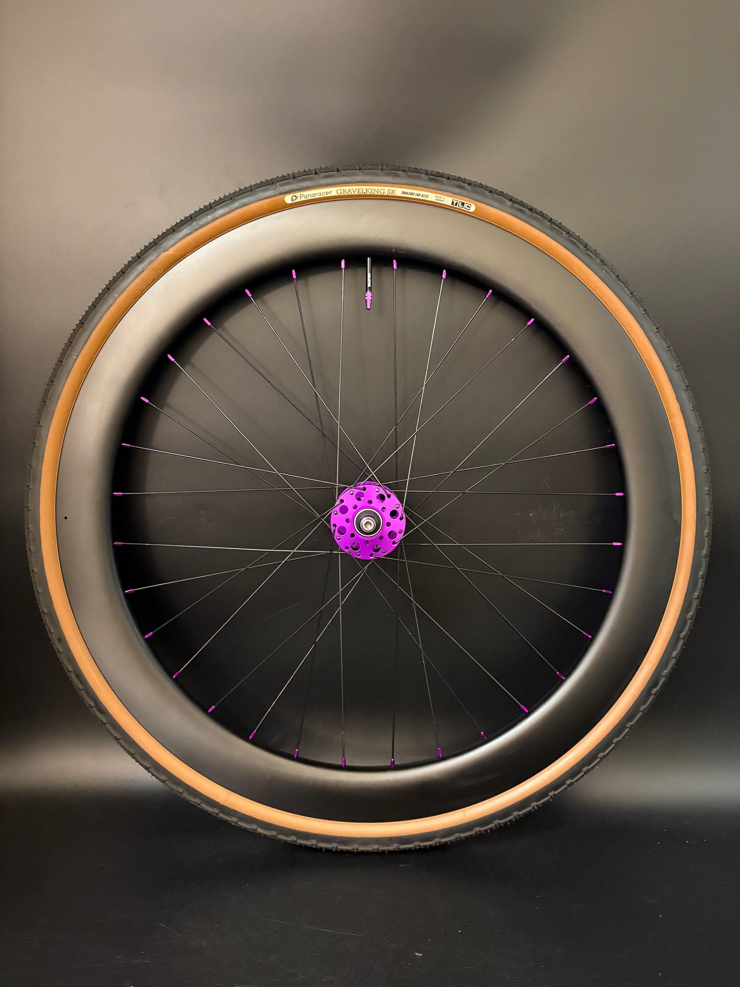 Light Bicycle 55/65mm Carbon / Phil Wood Pro HF Wheelset Purple 32h