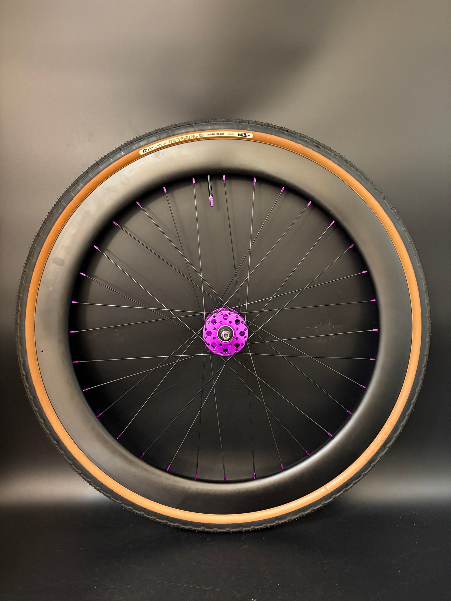 Light Bicycle 55/65mm Carbon / Phil Wood Pro HF Wheelset Purple 32h