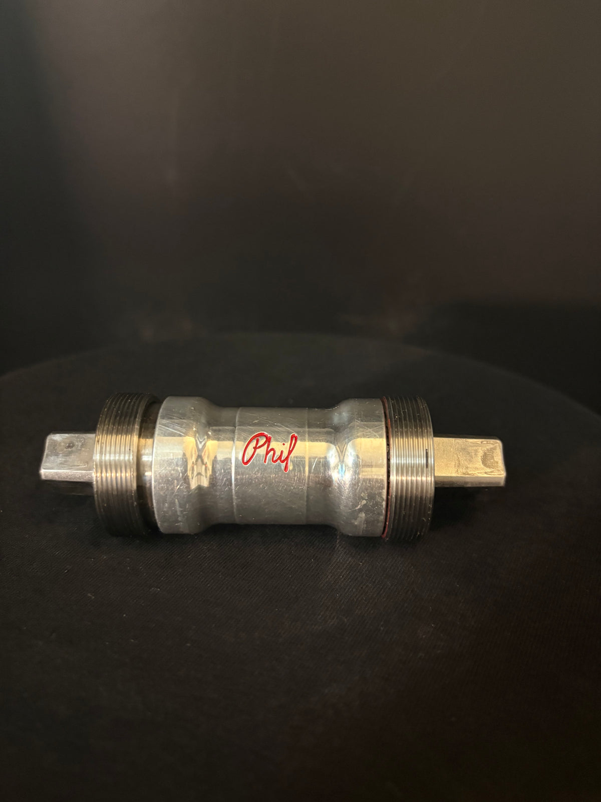 Phil Wood Square Taper Bottom Bracket Silver 111mm JIS