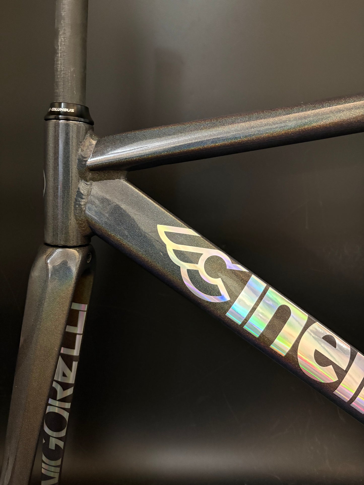 NEW Cinelli Vigorelli Shark Frameset Rainbow Sparkle 50cm XS