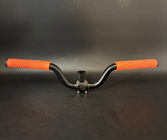 Unbranded Riser Handlebar Black 520mm 25.4 w/ 90mm Stem