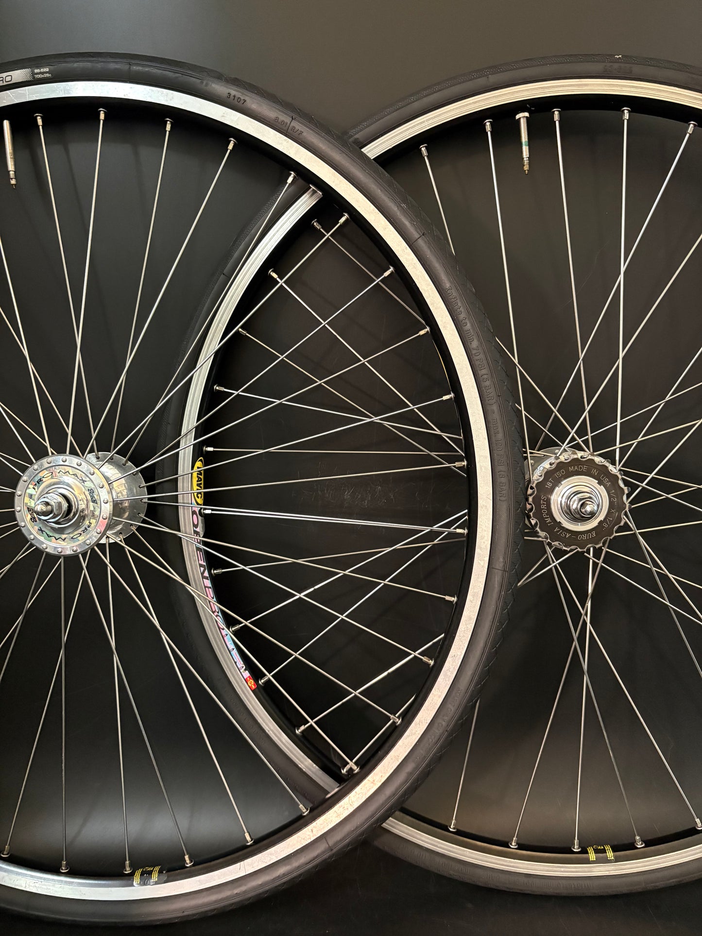 Mavic Open Pro Black / Suzue Pro Max Wheelset 36h