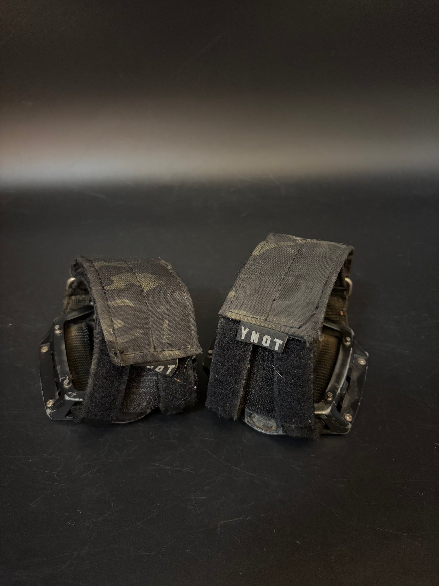 Wellgo Metal Pedals / Ynot Camo Straps Pedal Setup