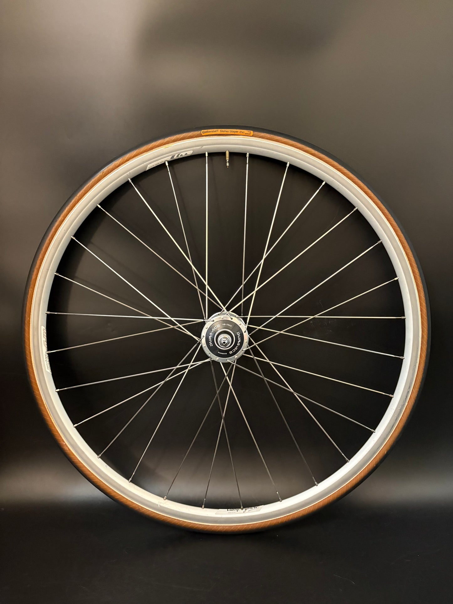 Campagnolo Seoul 88 Tubular / Suntour Superbe + Dura Ace Wheelset Silver 28h