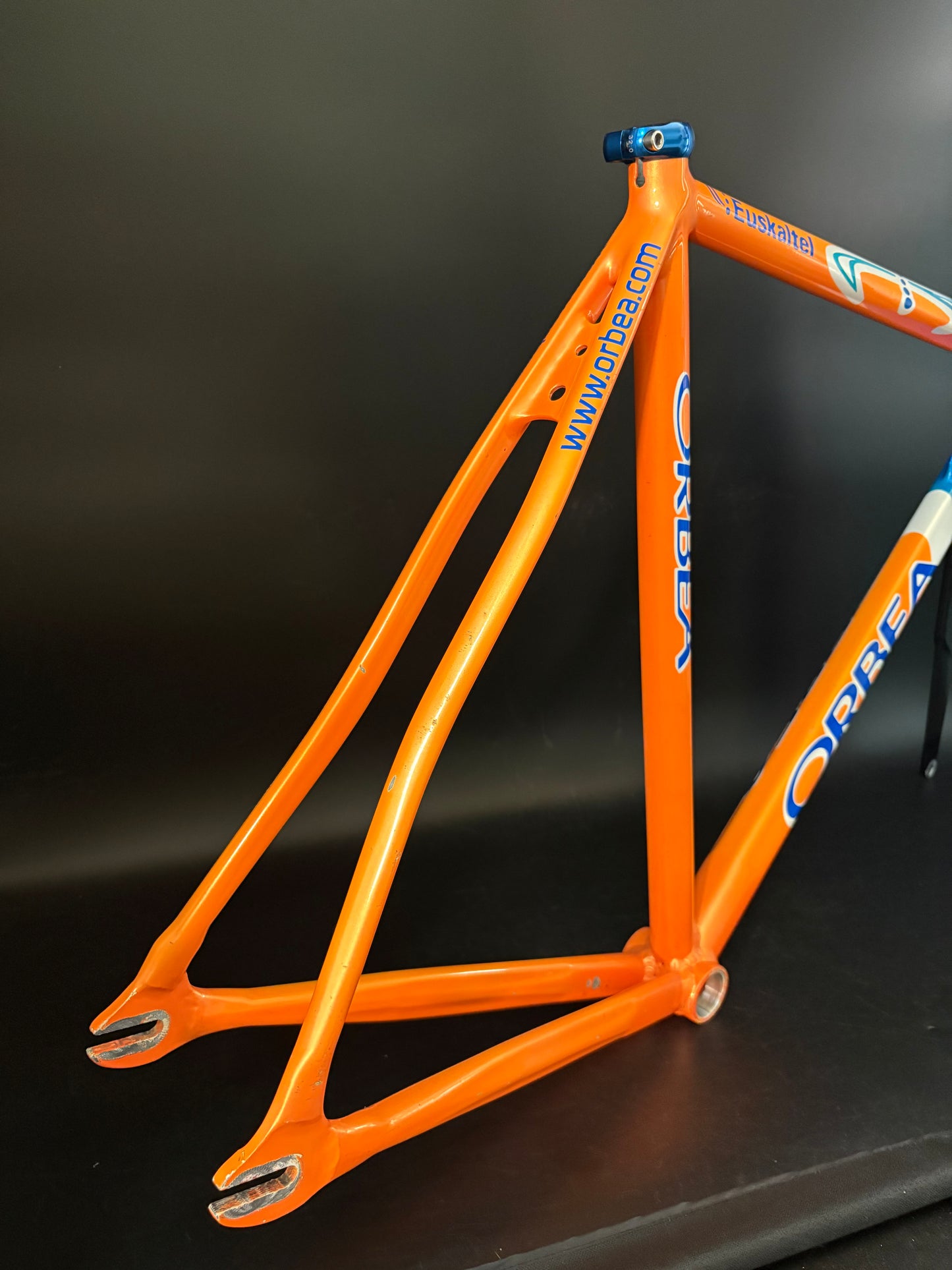 Orbea Lobular Pista Frameset Team Euskaltel Orange/Blue 57sm ST 54cm TT