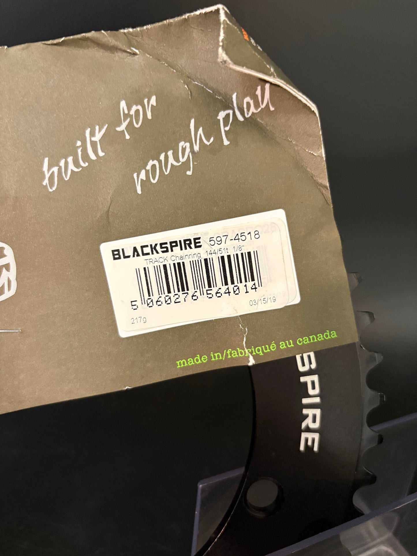 NEW Blackspire Chainring Black 51t
