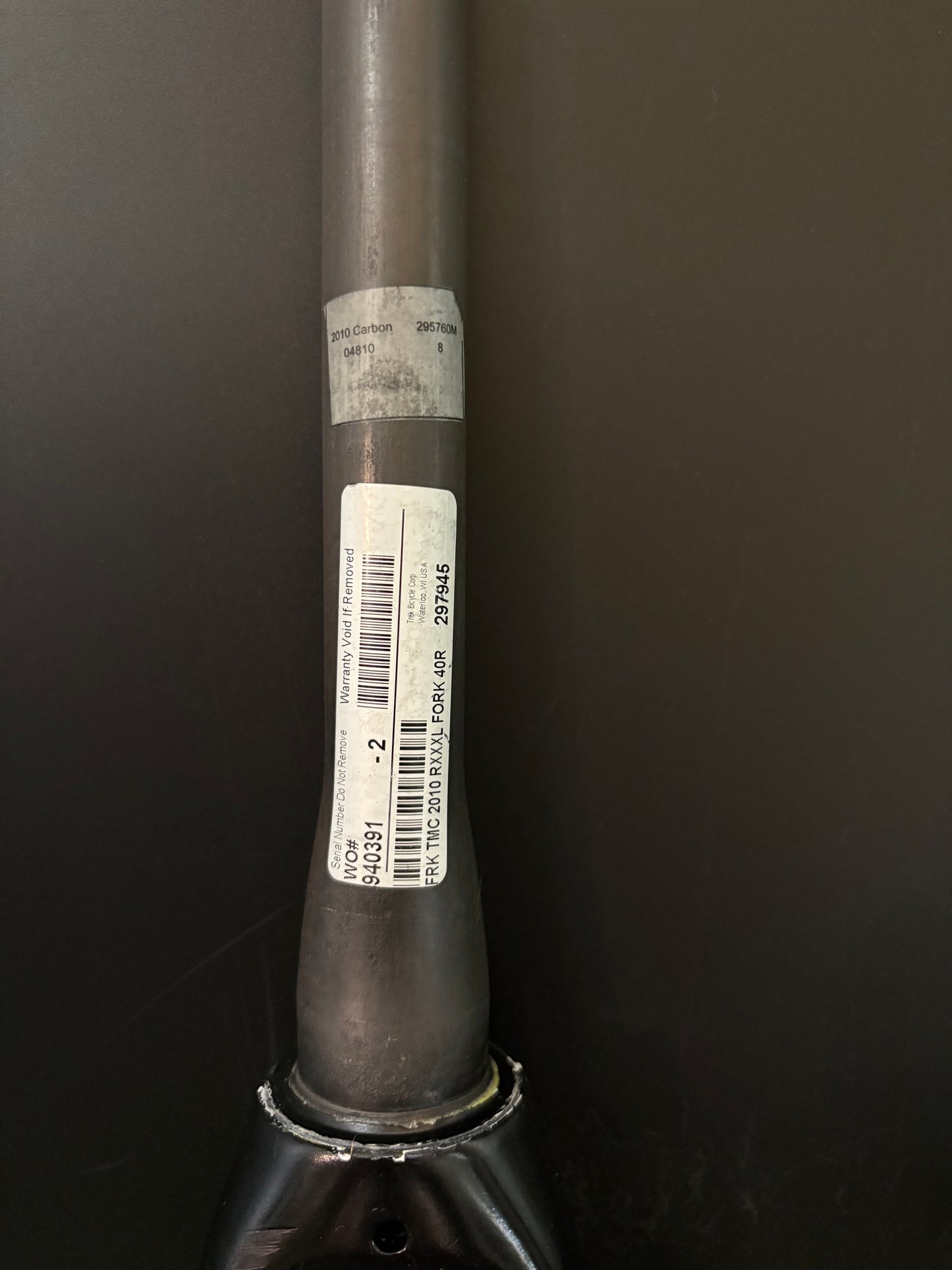 Trek Fork Carbon Tapered 1 1/8”-1 1/2” 235mm 40 Rake
