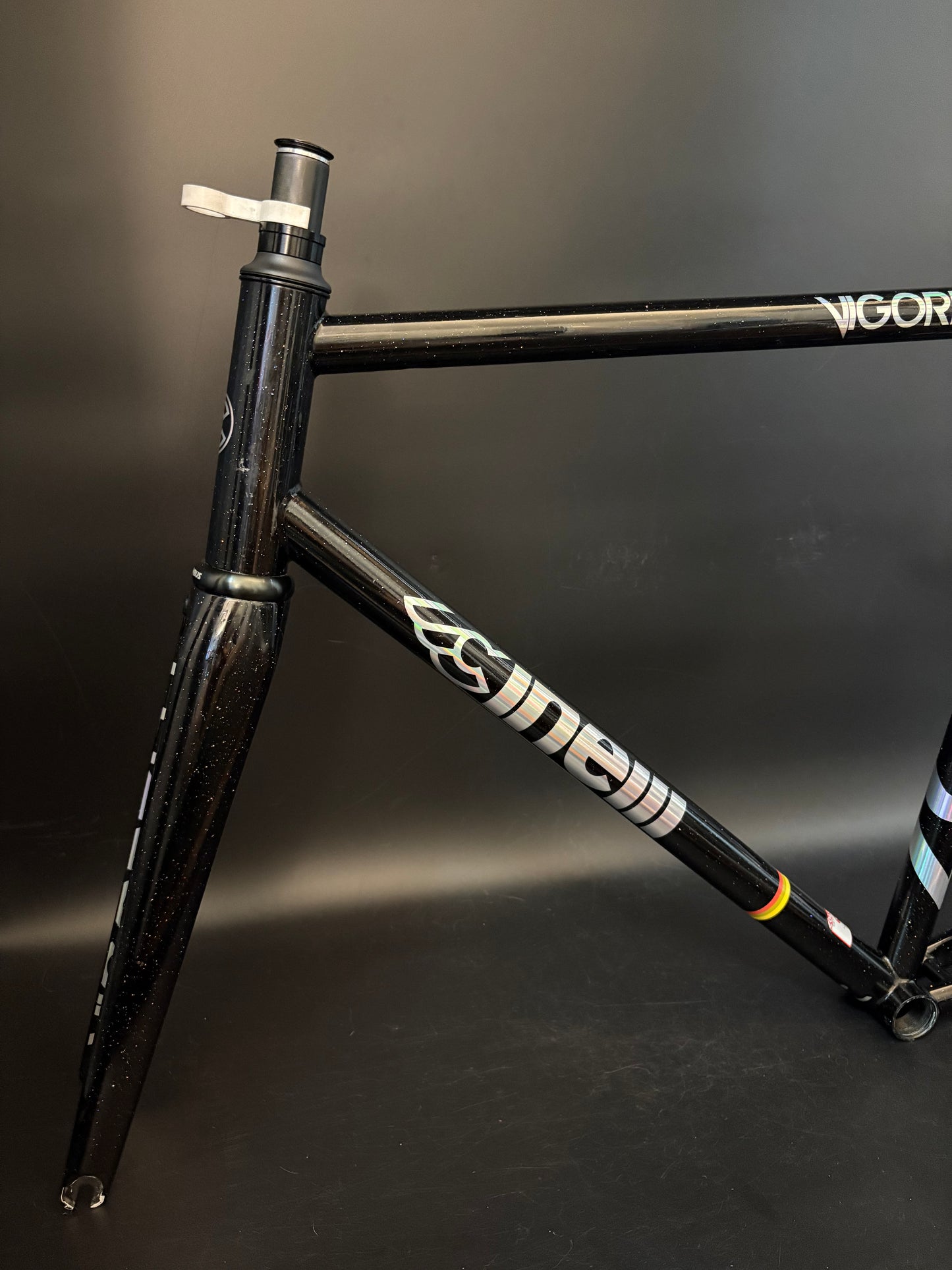 Cinelli Vigorelli Steel Frameset Black Sparkle L