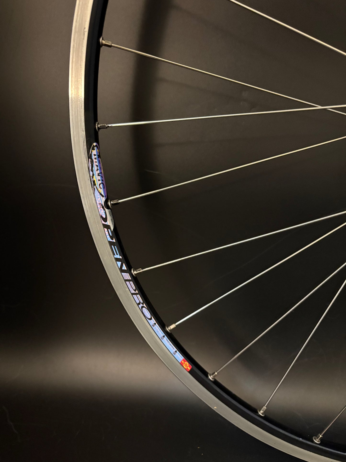 Mavic Open Pro Black Machined / Dura Ace 7710 Low Flange Wheelset 32h