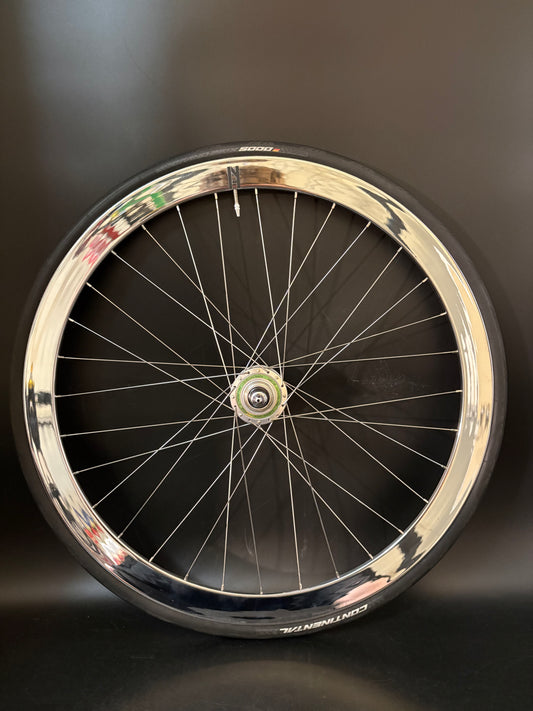 H Plus Son Formation Face Mirror Polish / Suntour Superbe Rear Wheel 32h