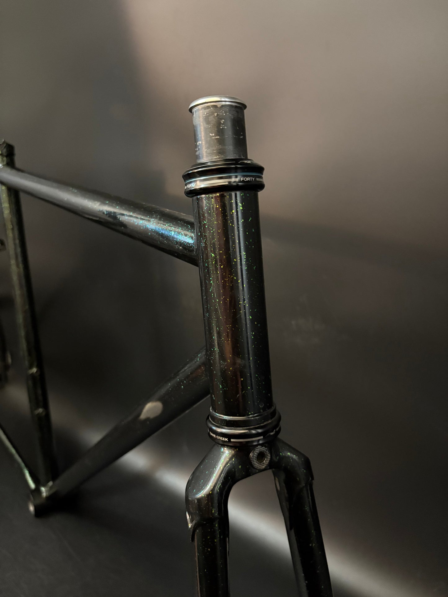 All City Big Block Frameset Green Sparkle 52cm