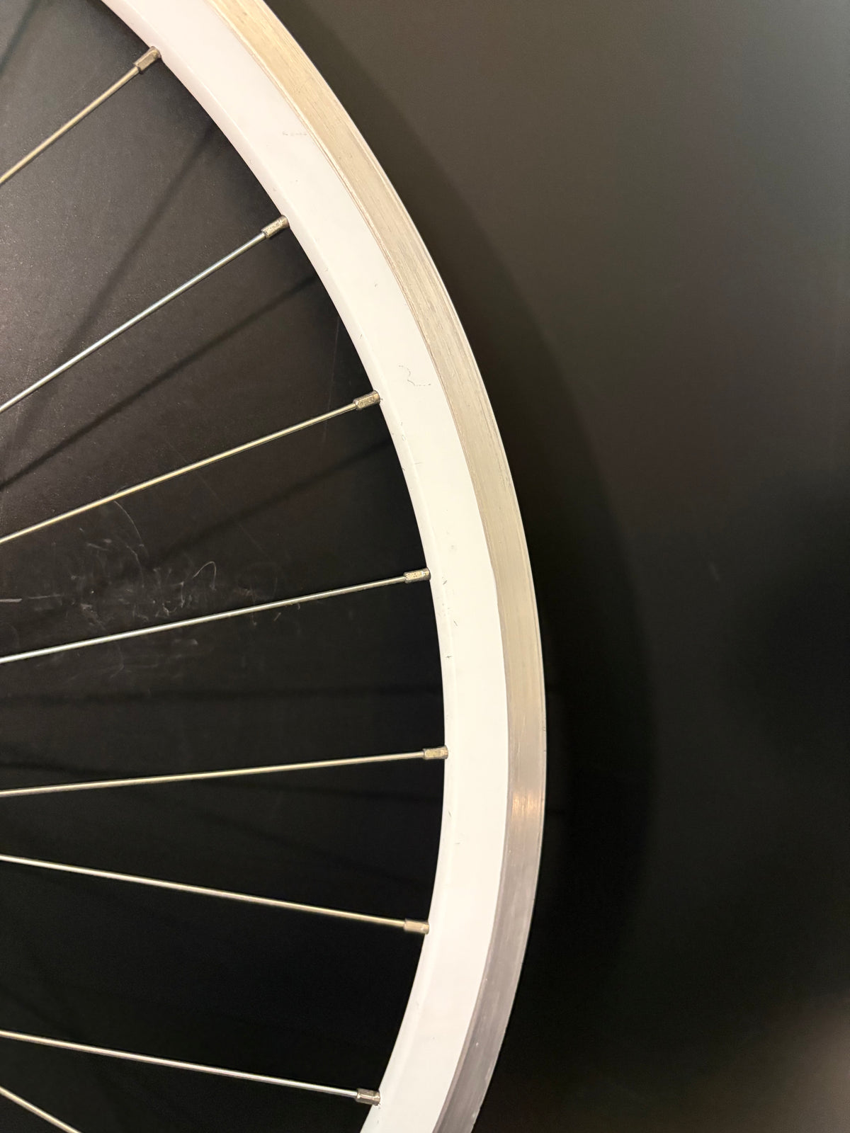 Velocity Deep V Machined White / Phil Wood HF Pink Wheelset 32h