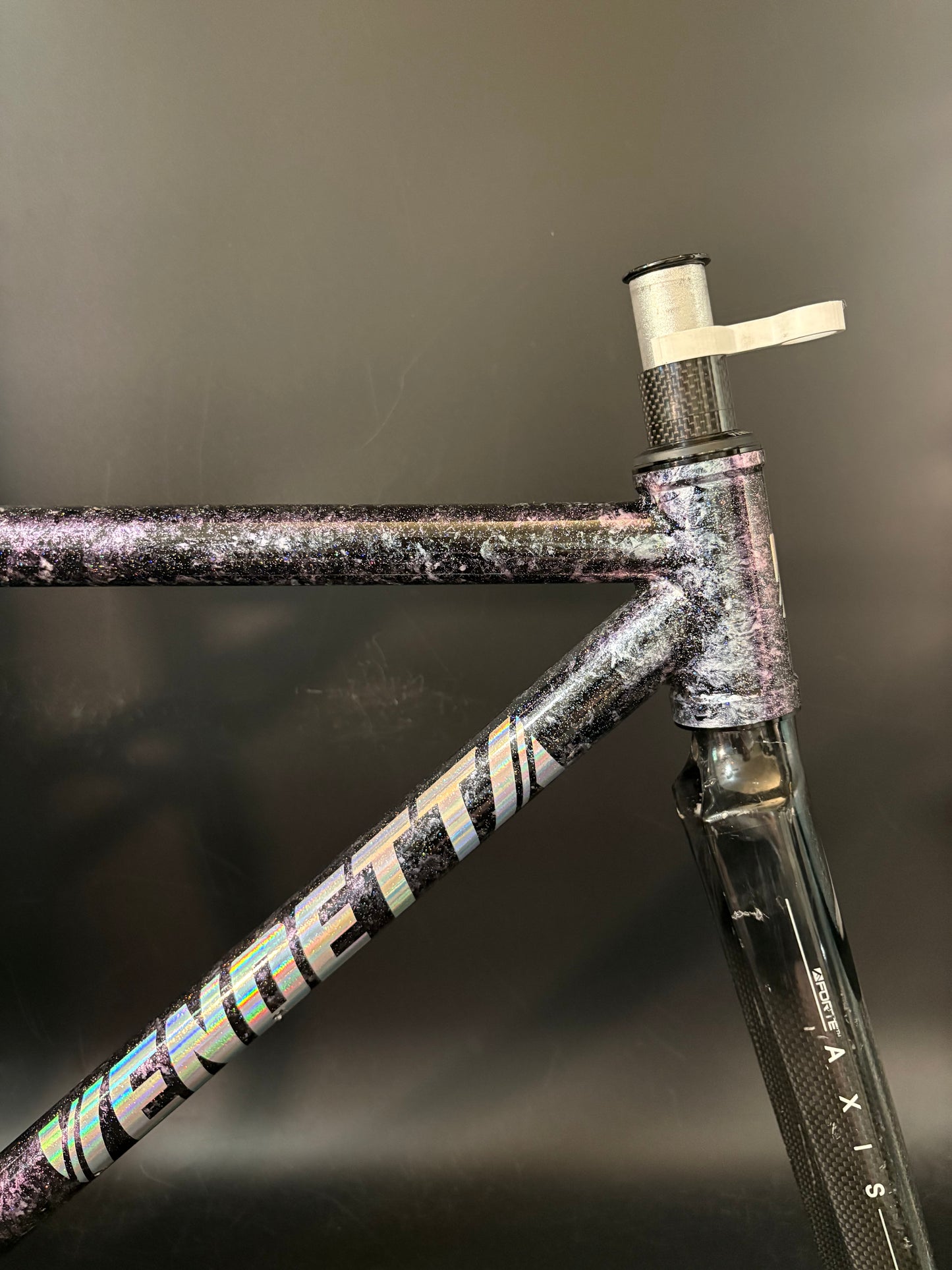 Vendetta Triple T Frameset Purple Marble Sparkle XS