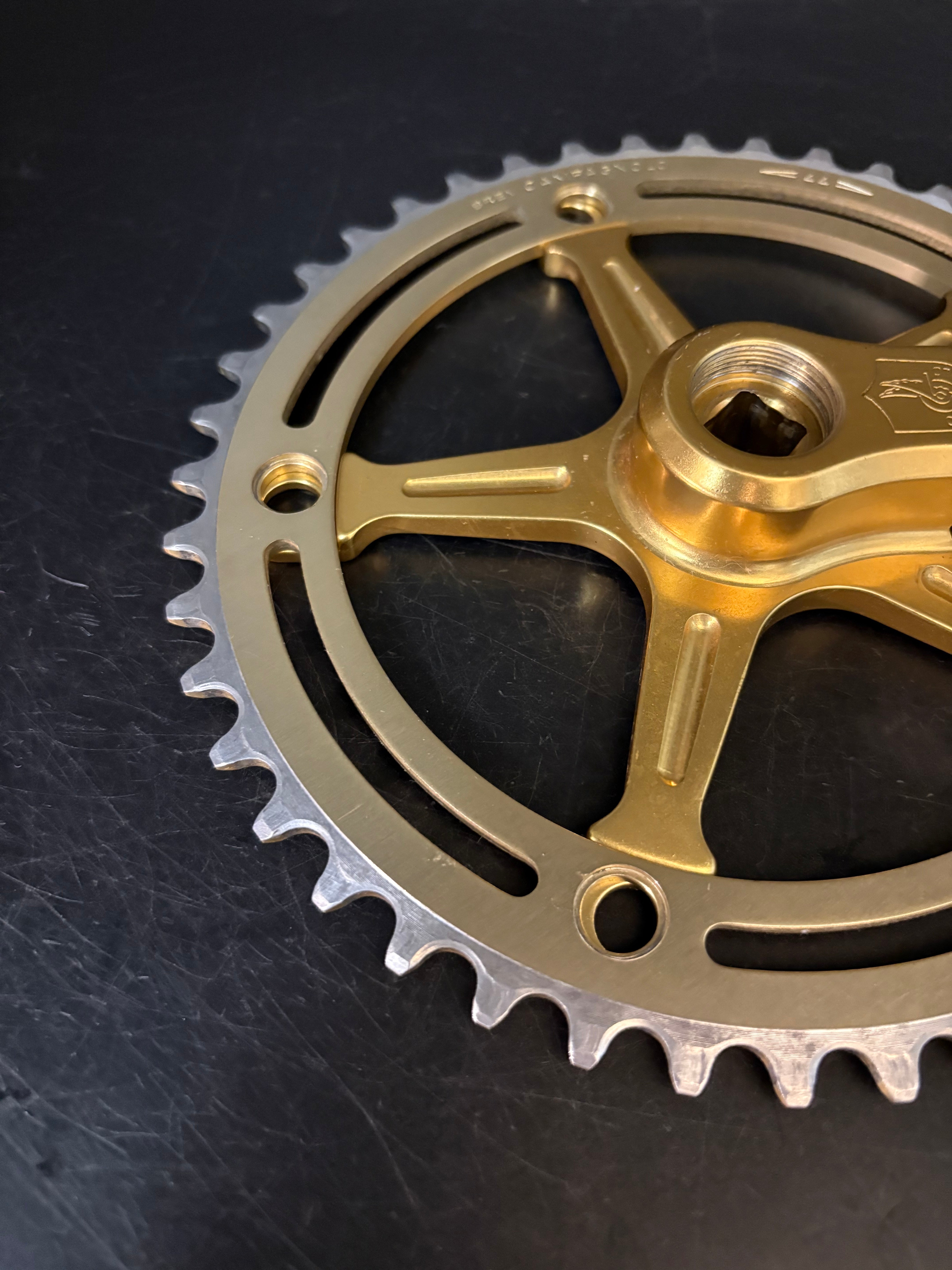 Campagnolo Strada Crankset Gold 170mm 144bcd 44t – Track Lab