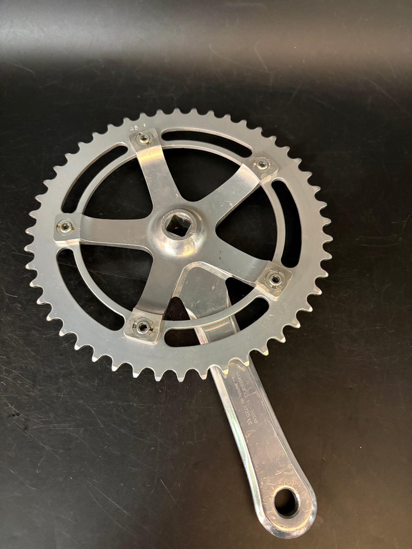 Dura Ace 7600 Crankset Silver 172.5mm 48t