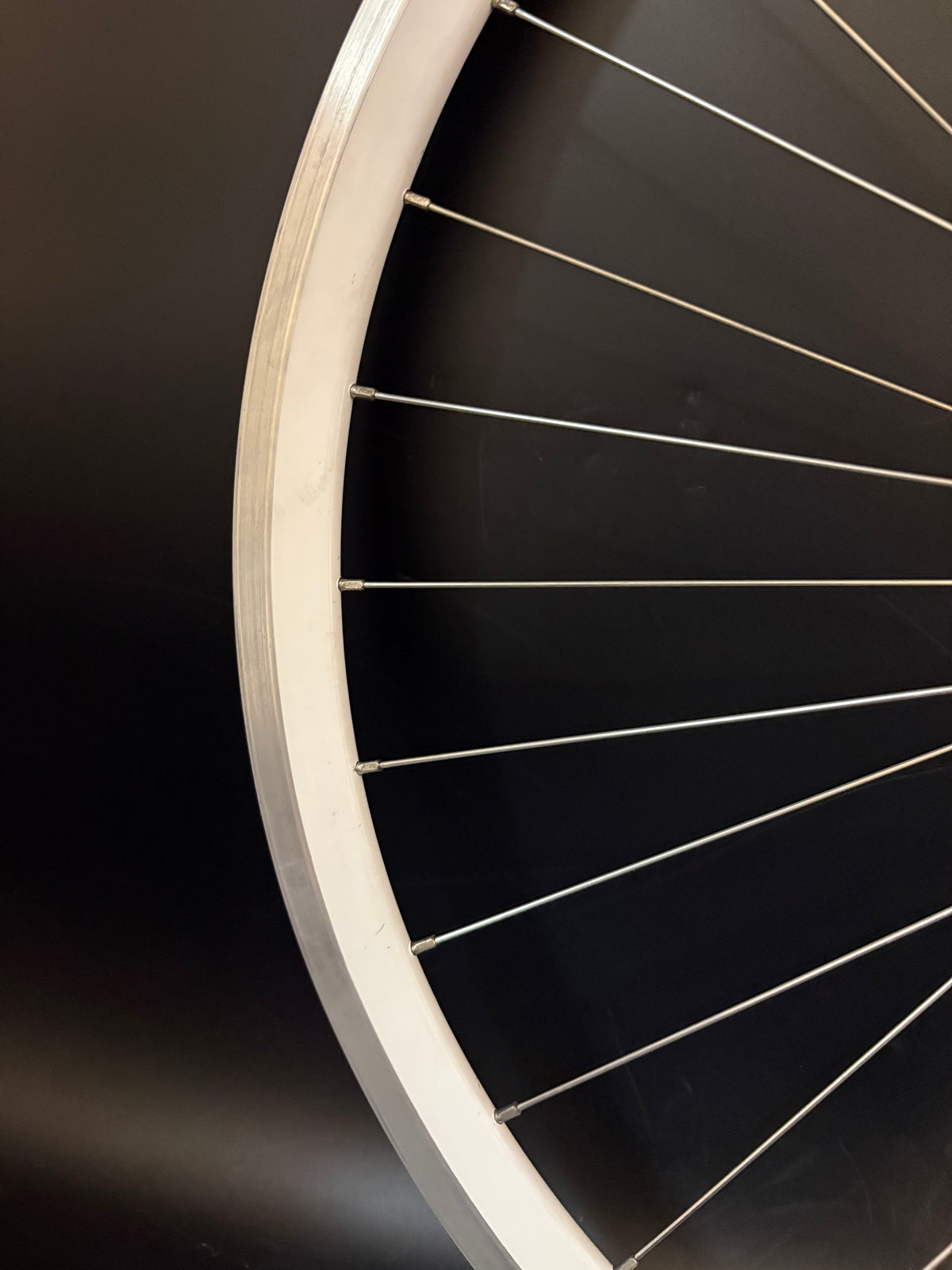 Velocity Deep V Machined White / Phil Wood HF Pink Wheelset 32h